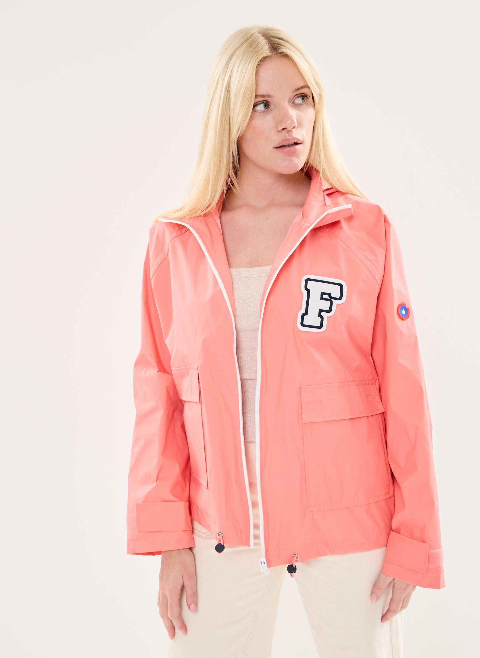 Vestes imperméable Sorbonne femme orange FLOTTE Vestes imperméable Sorbonne femme orange Corail