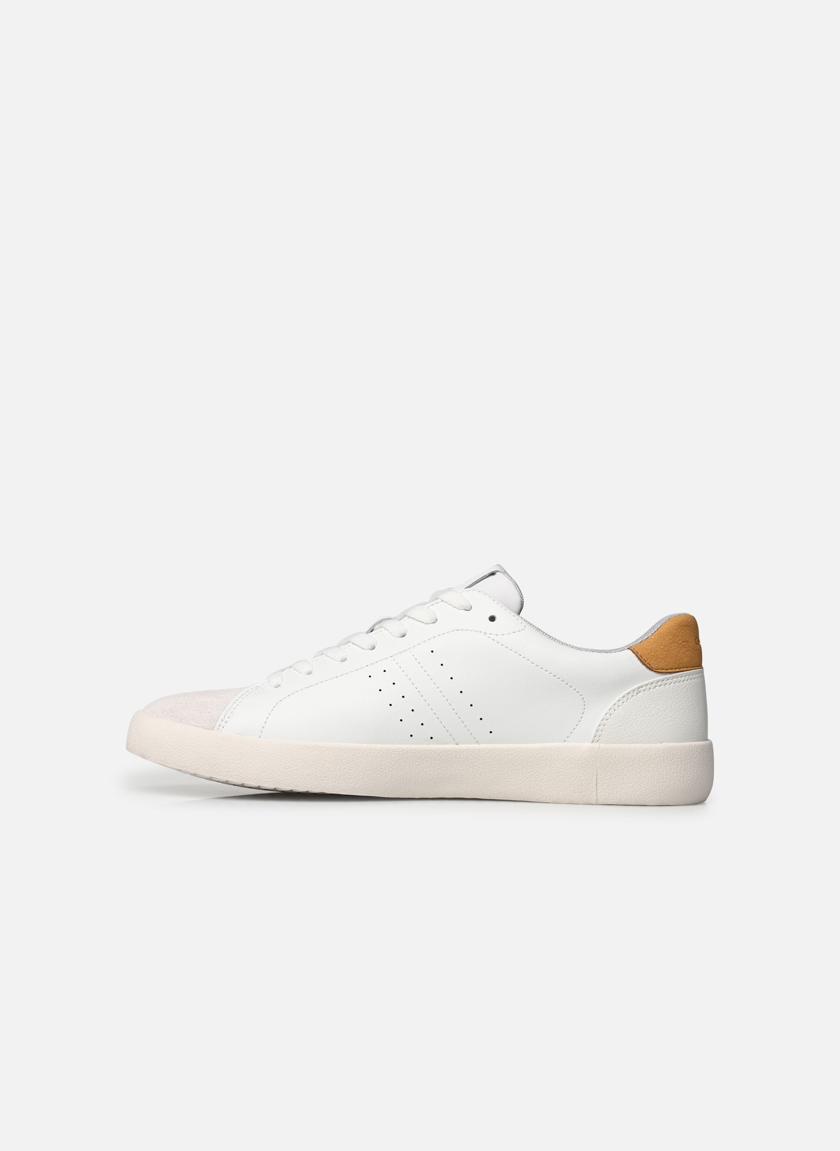 Baskets U AFFILE homme blanc Geox Baskets U AFFILE homme blanc Blanc/jaune