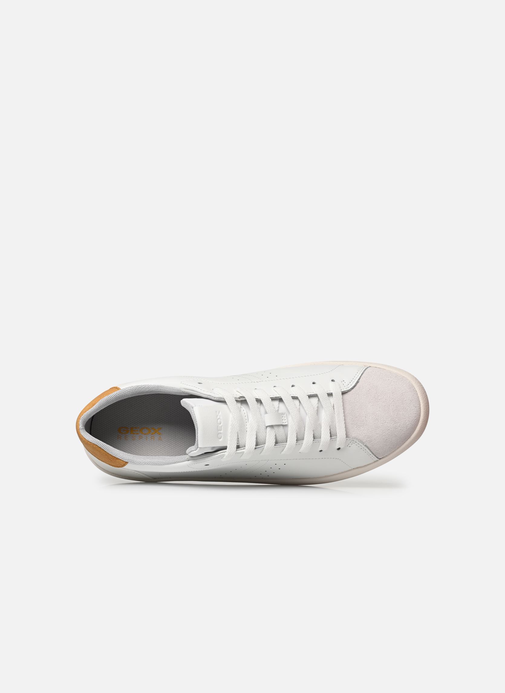 Baskets U AFFILE homme blanc Geox Baskets U AFFILE homme blanc Blanc/jaune