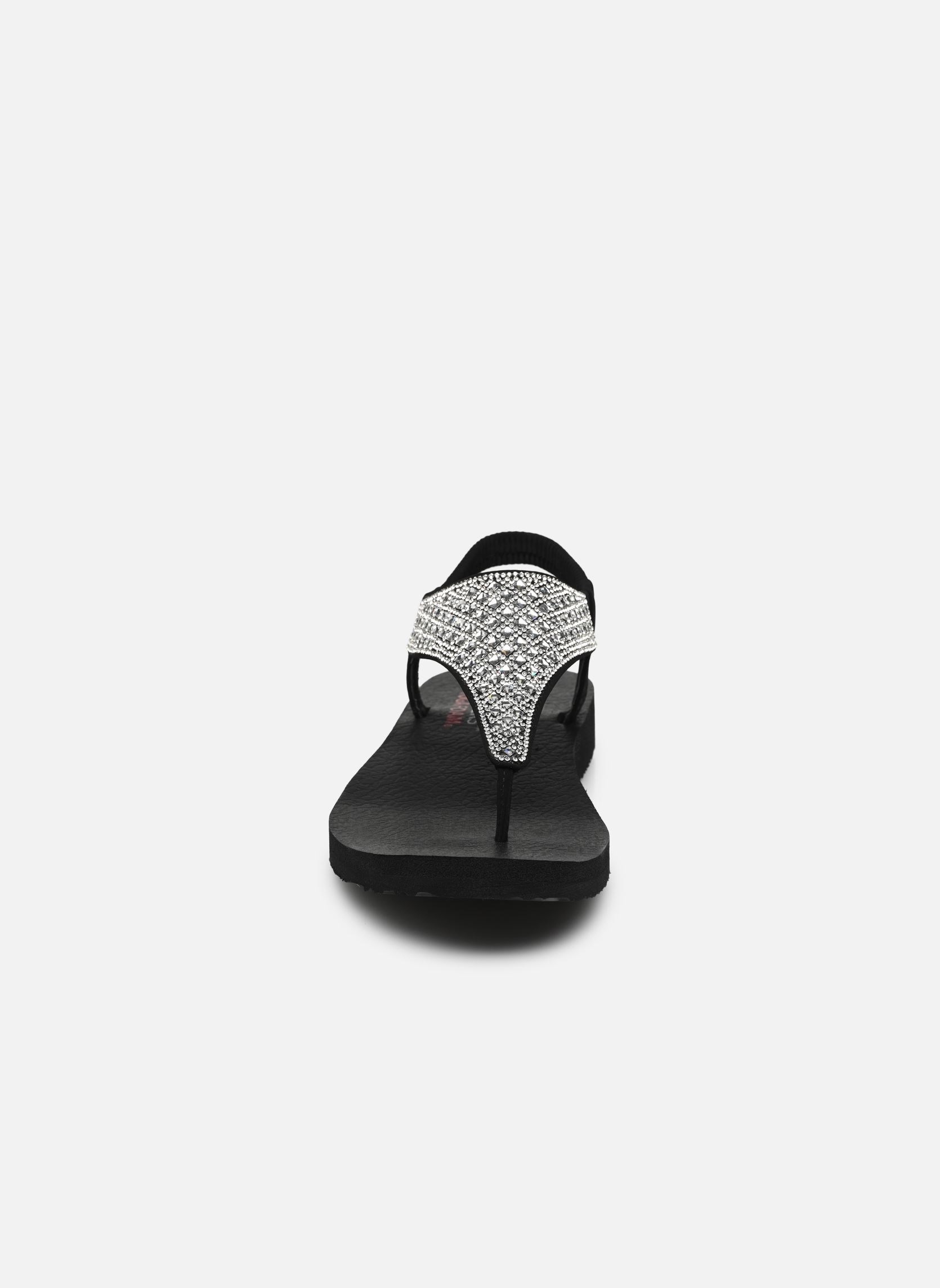 Sandalen Meditation - Rockstar damen schwarz Skechers Sandalen Meditation - Rockstar damen schwarz BLK