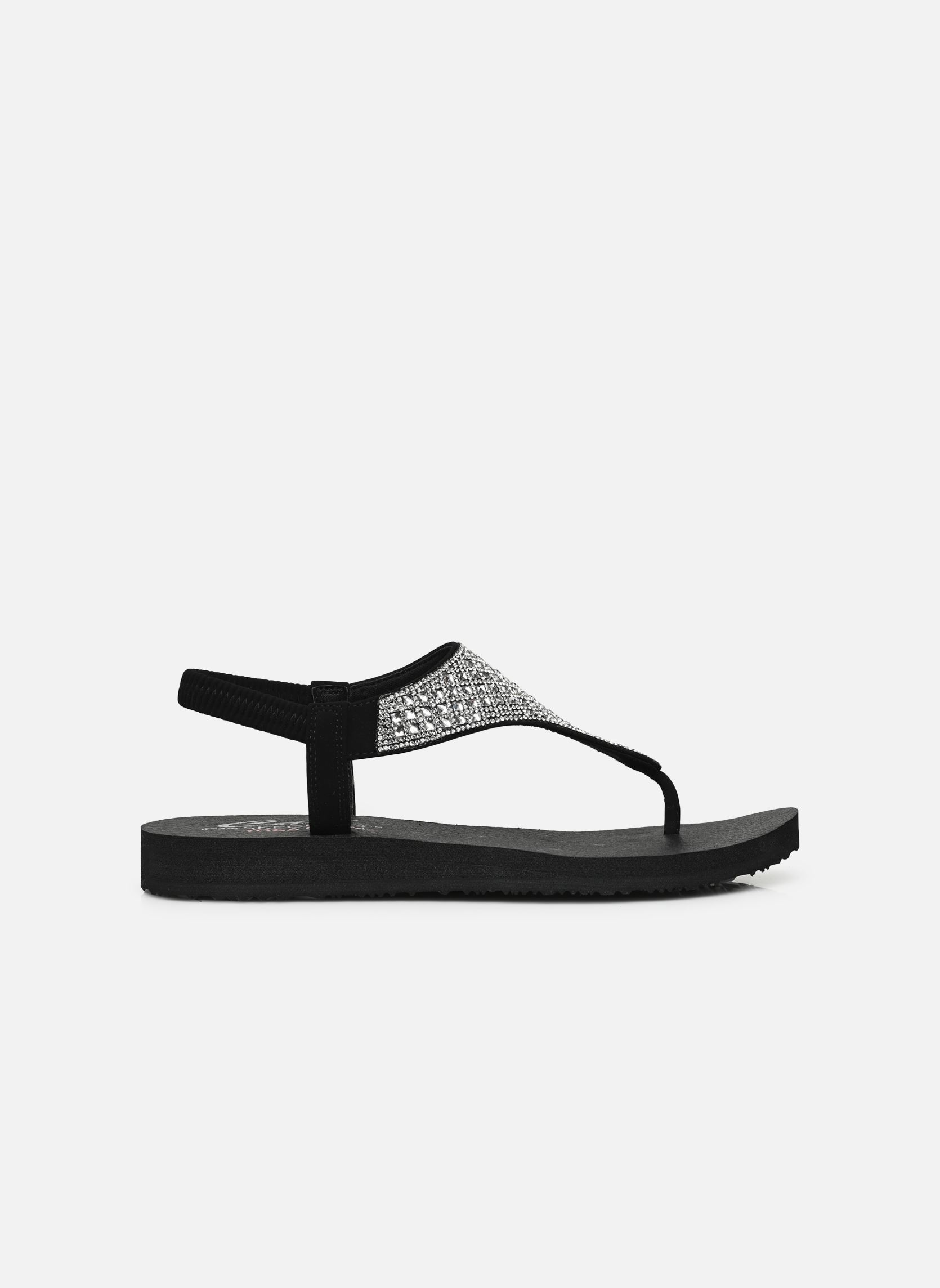 Sandalen Meditation - Rockstar damen schwarz Skechers Sandalen Meditation - Rockstar damen schwarz BLK