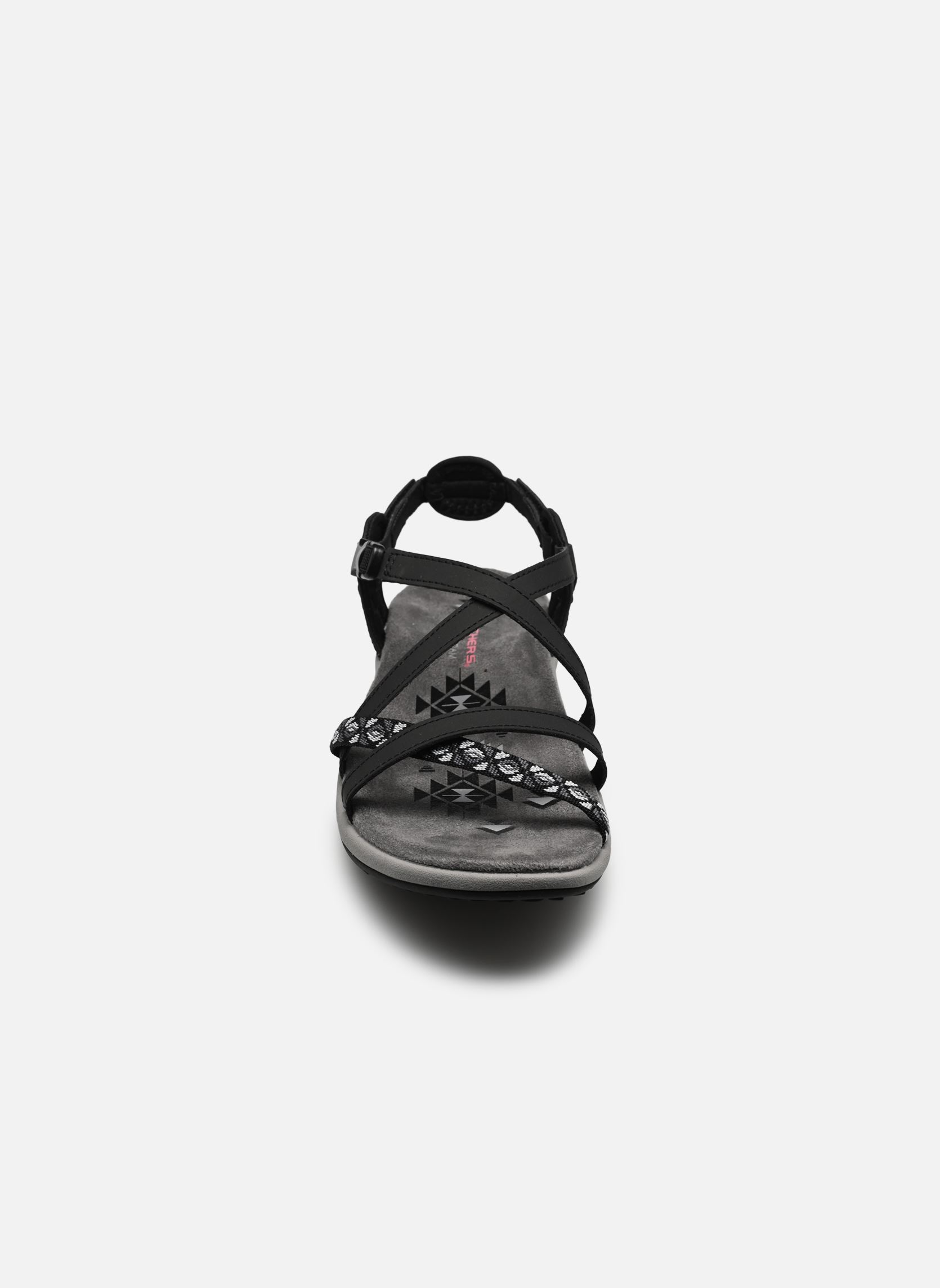 Platte sandalen Reggae Slim - Vacay dames zwart Skechers Platte sandalen Reggae Slim - Vacay dames zwart BLK