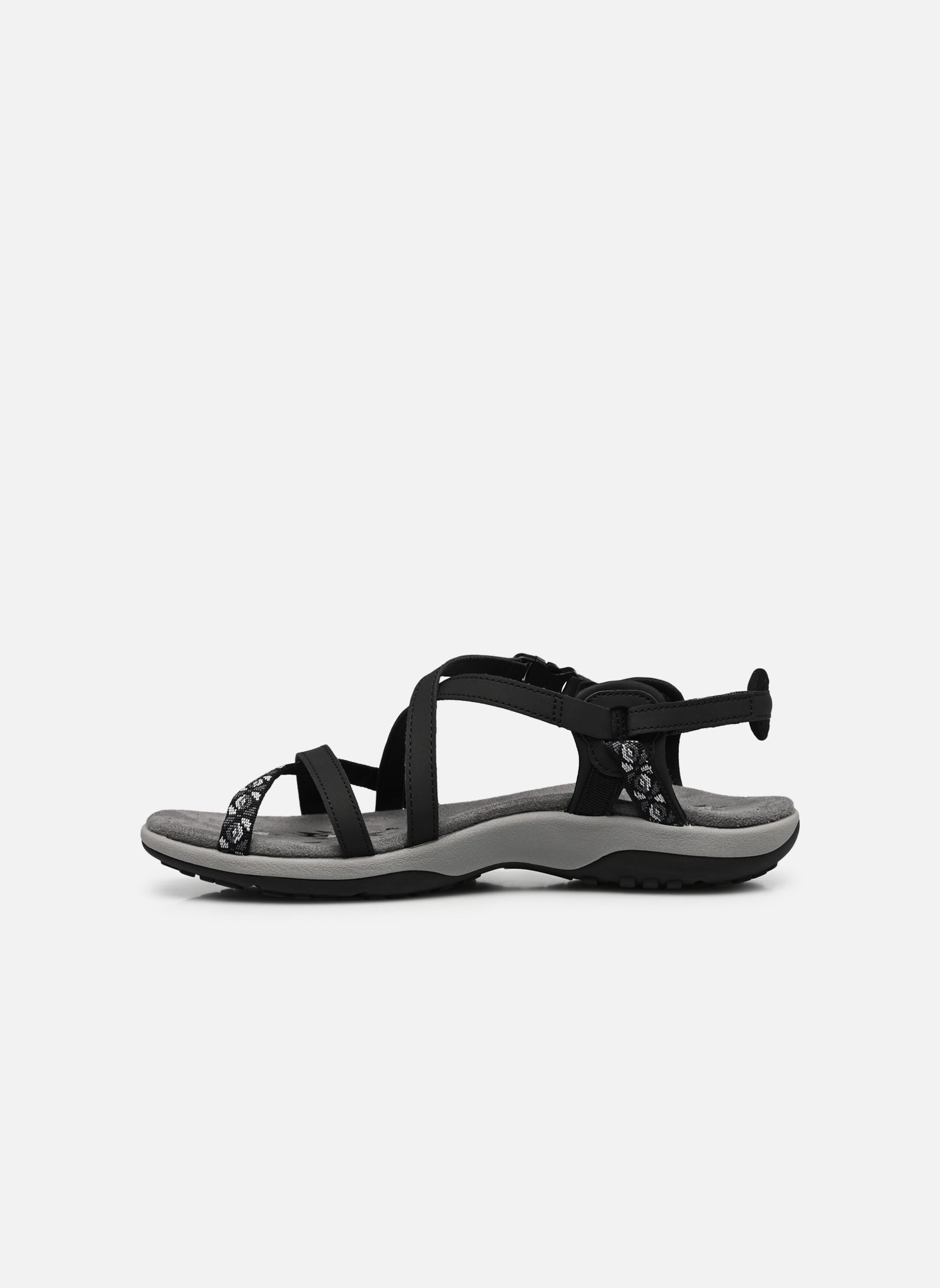Platte sandalen Reggae Slim - Vacay dames zwart Skechers Platte sandalen Reggae Slim - Vacay dames zwart BLK