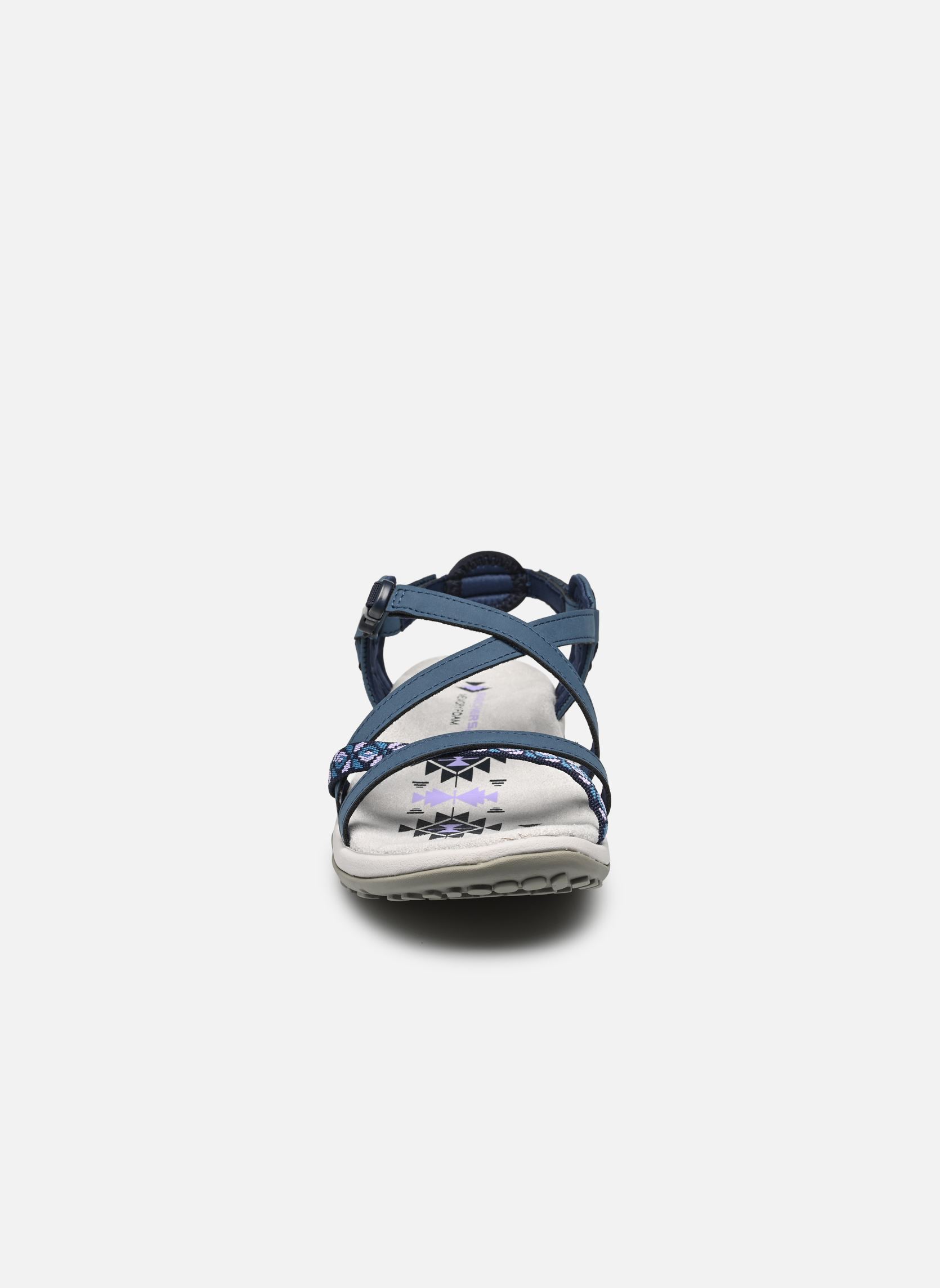 Platte sandalen Reggae Slim - Vacay dames blauw Skechers Platte sandalen Reggae Slim - Vacay dames blauw NVY