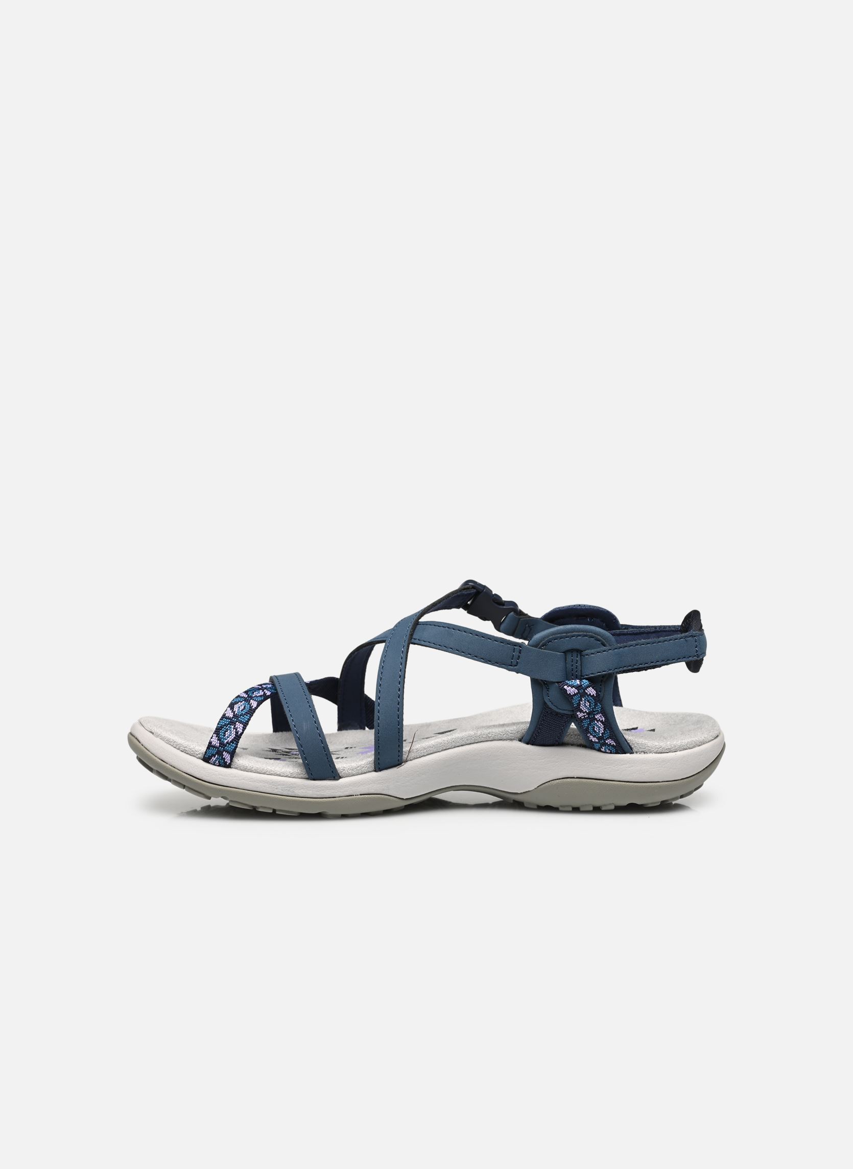 Platte sandalen Reggae Slim - Vacay dames blauw Skechers Platte sandalen Reggae Slim - Vacay dames blauw NVY
