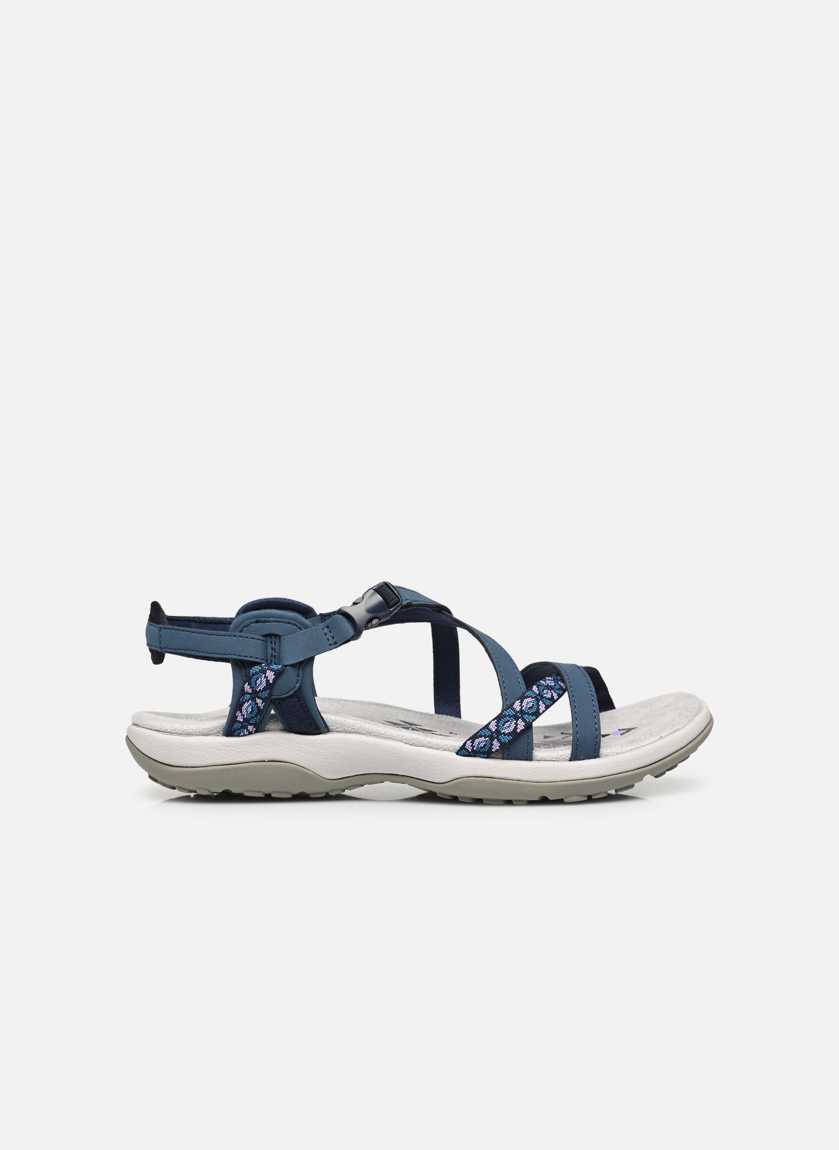 Platte sandalen Reggae Slim - Vacay dames blauw Skechers Platte sandalen Reggae Slim - Vacay dames blauw NVY