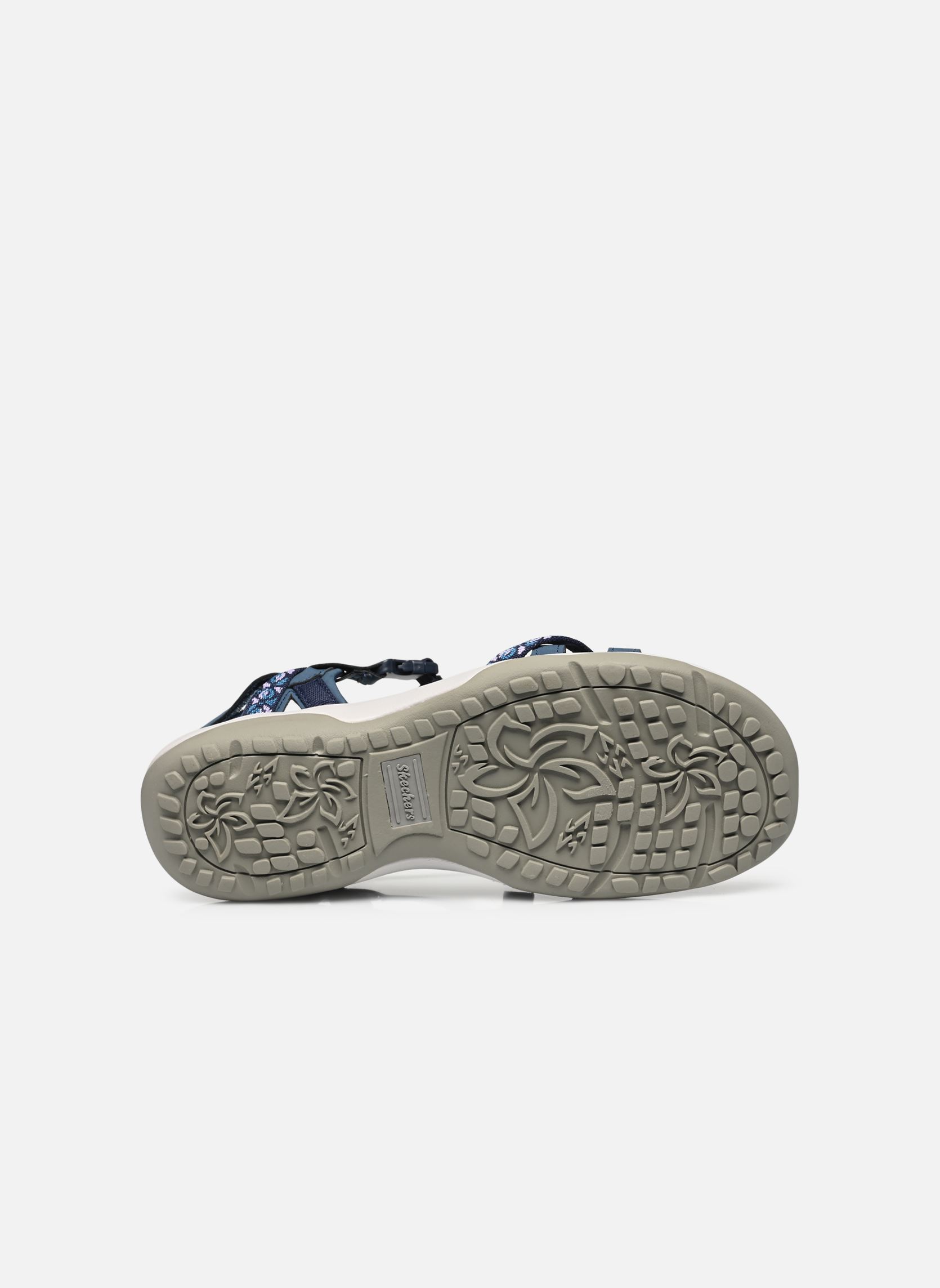 Platte sandalen Reggae Slim - Vacay dames blauw Skechers Platte sandalen Reggae Slim - Vacay dames blauw NVY