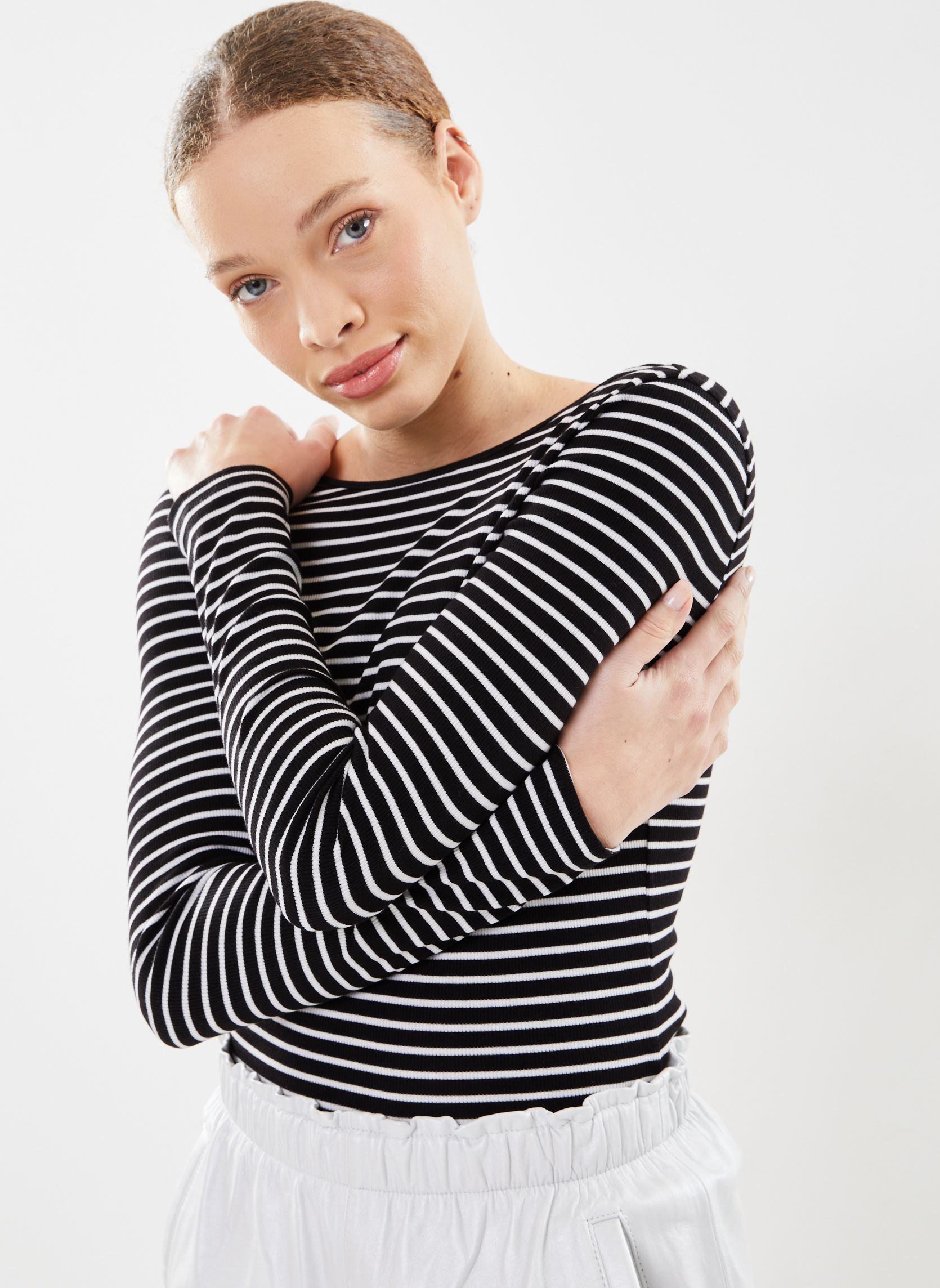 Vêtements Vero Moda Vmiwett Ls Deep Back Top Vma pour Accessoires - vue 2