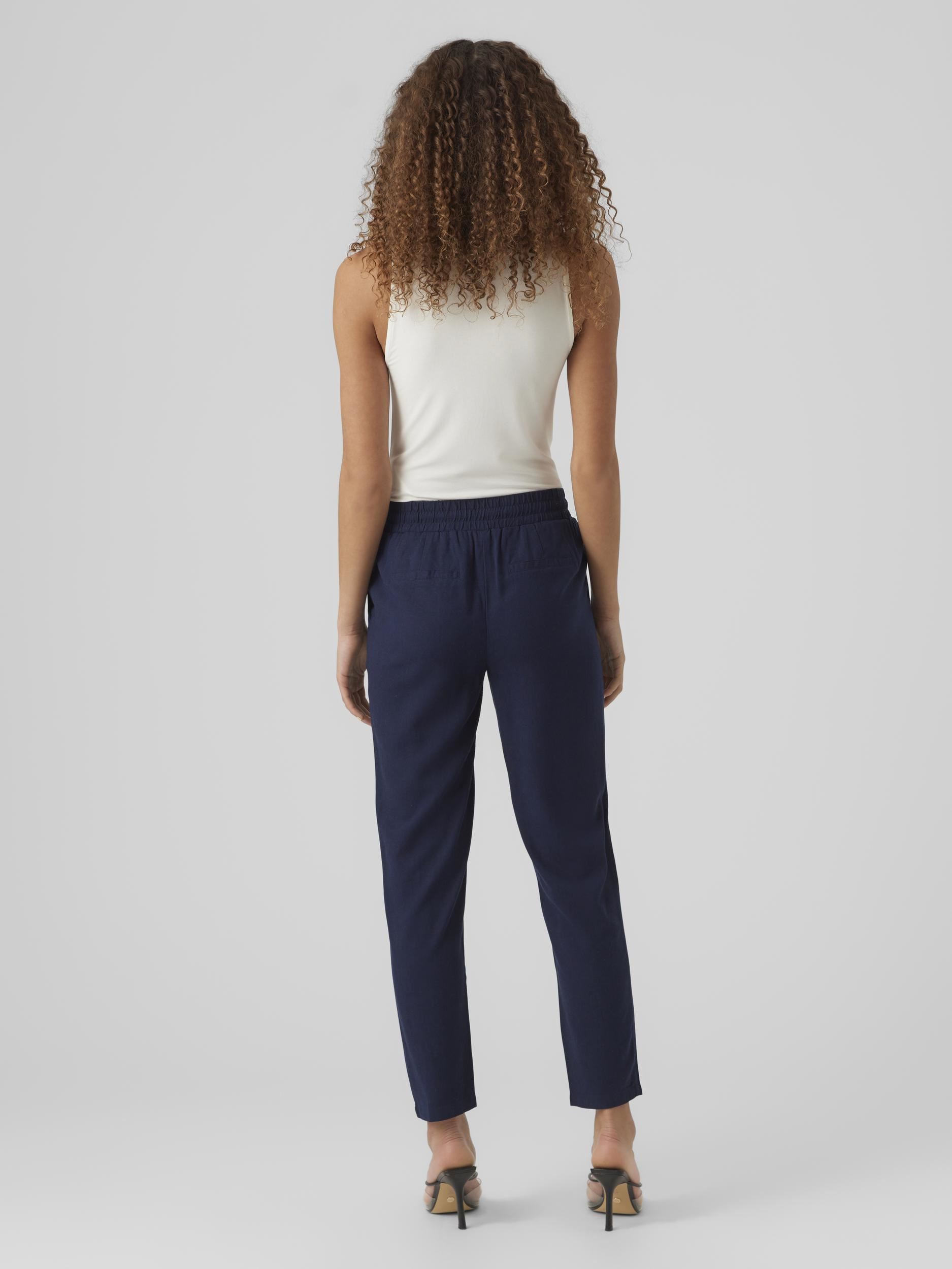 Pantaloni dritti Vmjesmilo Ankle Pants Wvn Ga Noos donna blu Vero Moda Pantaloni dritti Vmjesmilo Ankle Pants Wvn Ga Noos donna blu Navy Blazer