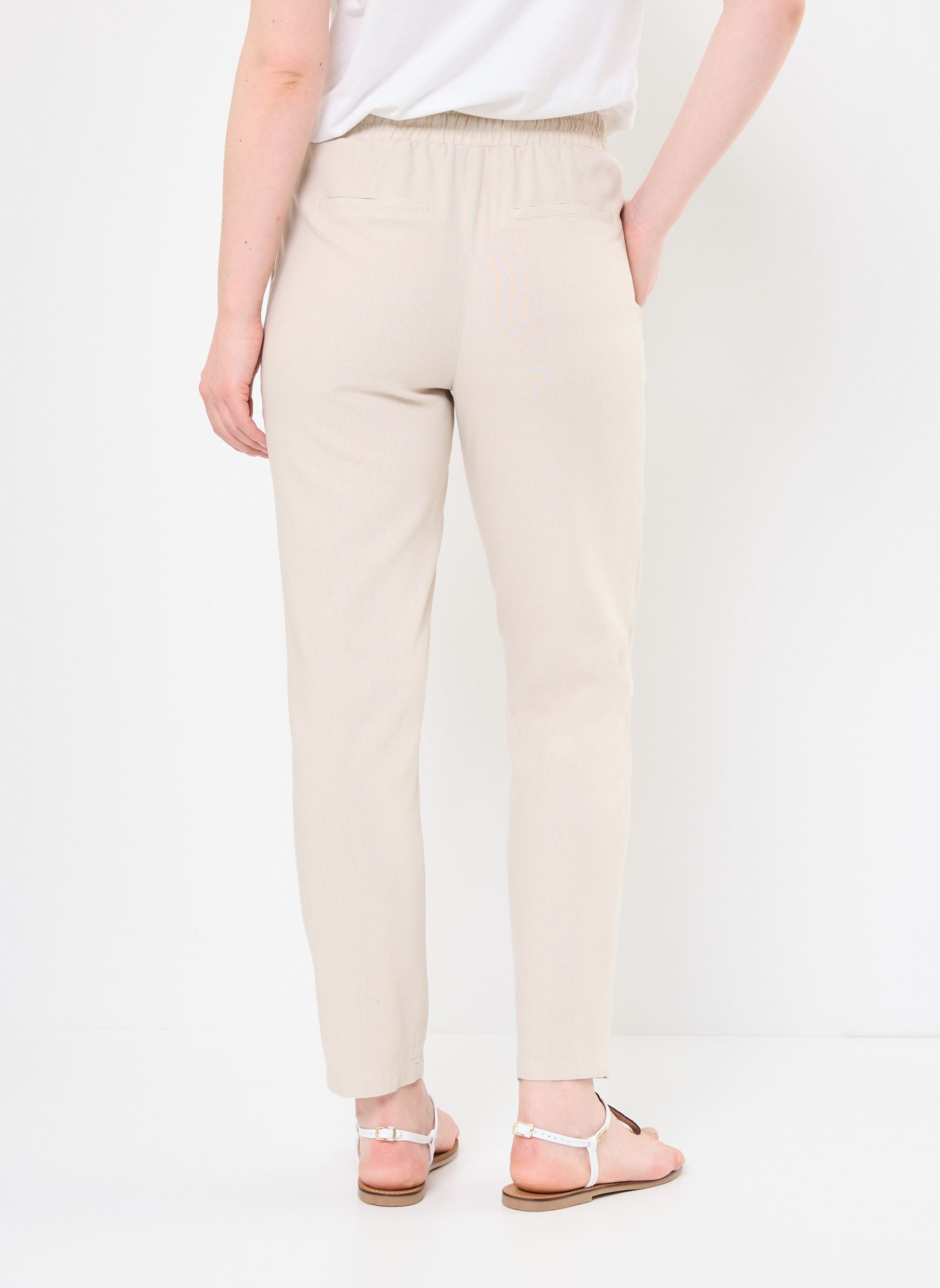 Rechte broeken Vmjesmilo Ankle Pants Wvn Ga Noos dames grijs Vero Moda Rechte broeken Vmjesmilo Ankle Pants Wvn Ga Noos dames grijs Silver Lining