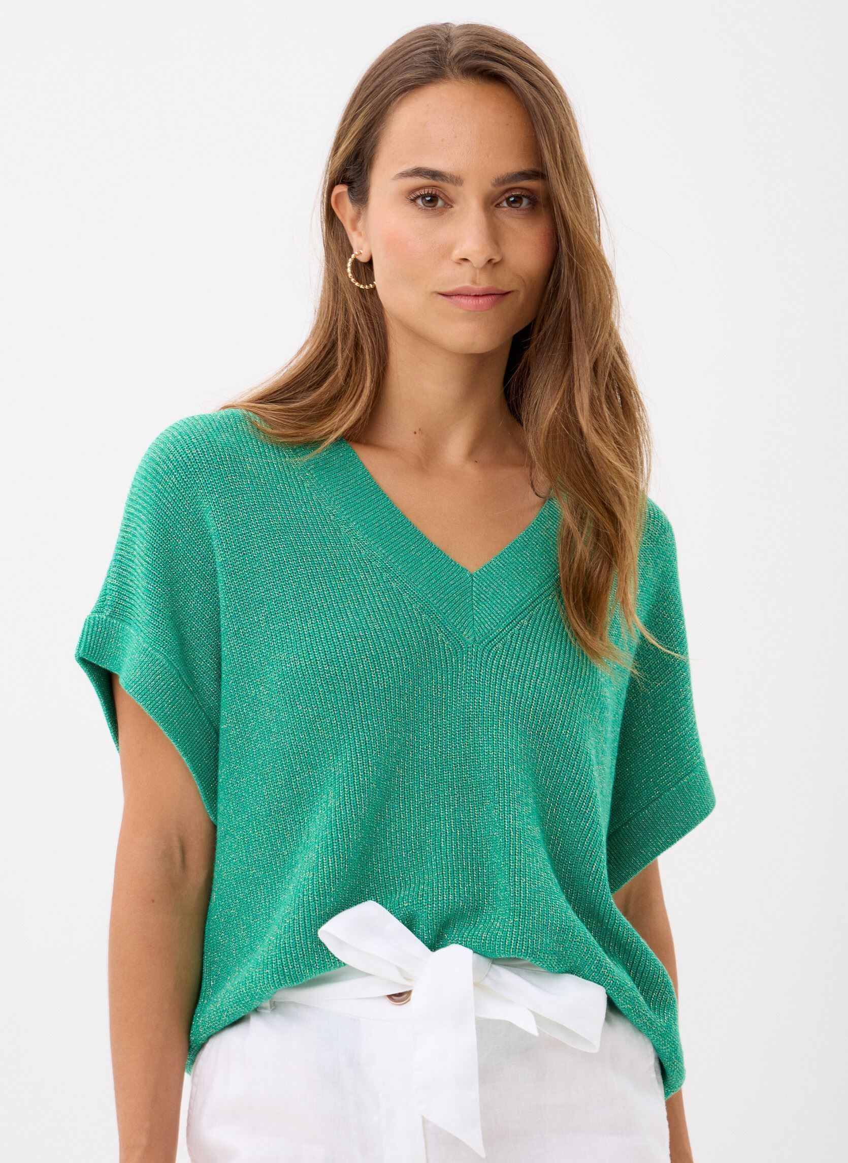 Vêtements Vero Moda Vmnewlexsun Shine Ss V Neck Vest Fr pour Accessoires