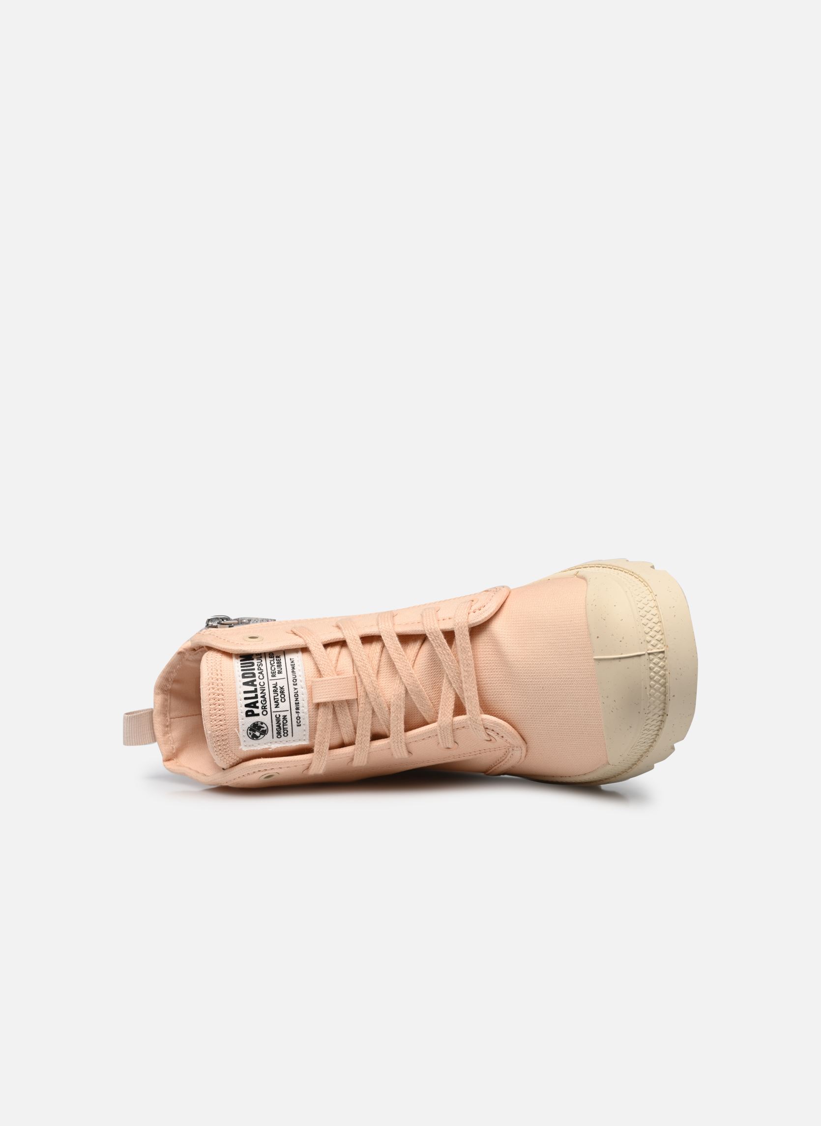 Bottines à lacets PAMPA HI ZIP ORGANIC femme rose Palladium Bottines à lacets PAMPA HI ZIP ORGANIC femme rose PEASKIN