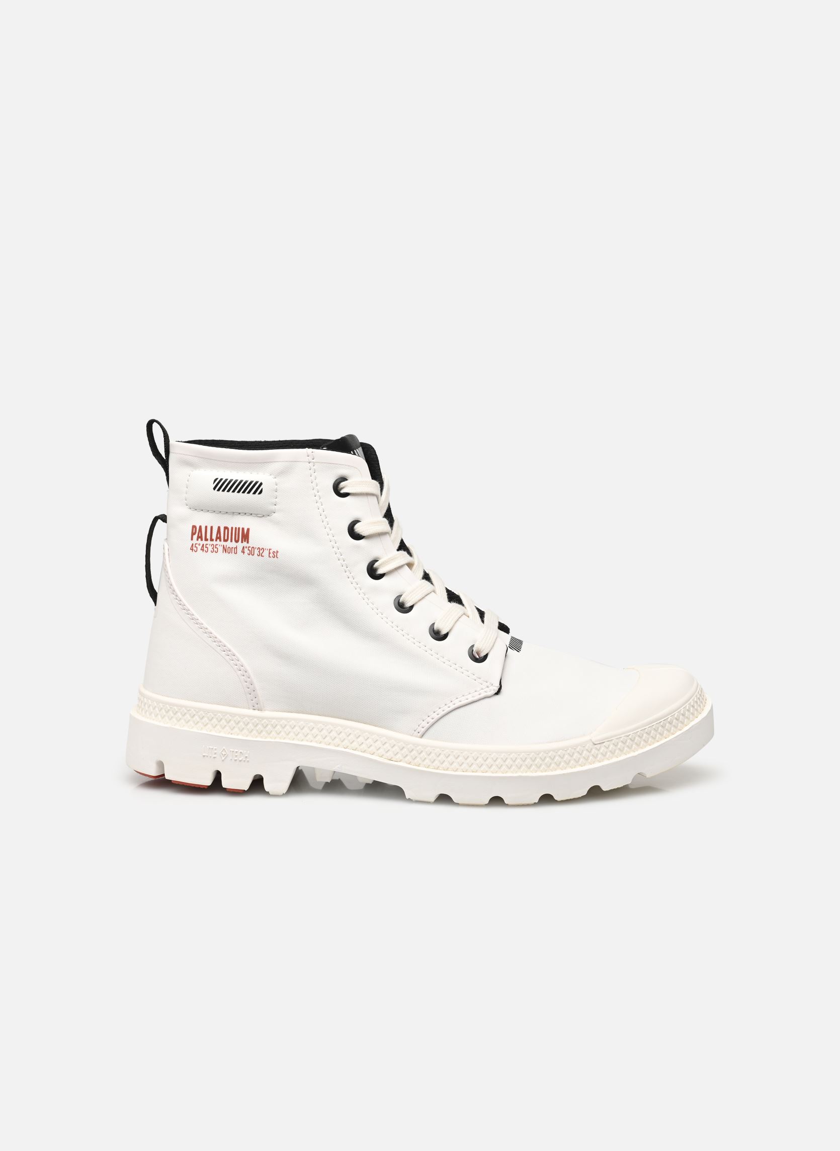 Geschnürte Stiefeletten PAMPA LITE+ HI W damen weiß Palladium Geschnürte Stiefeletten PAMPA LITE+ HI W damen weiß STAR WHITE