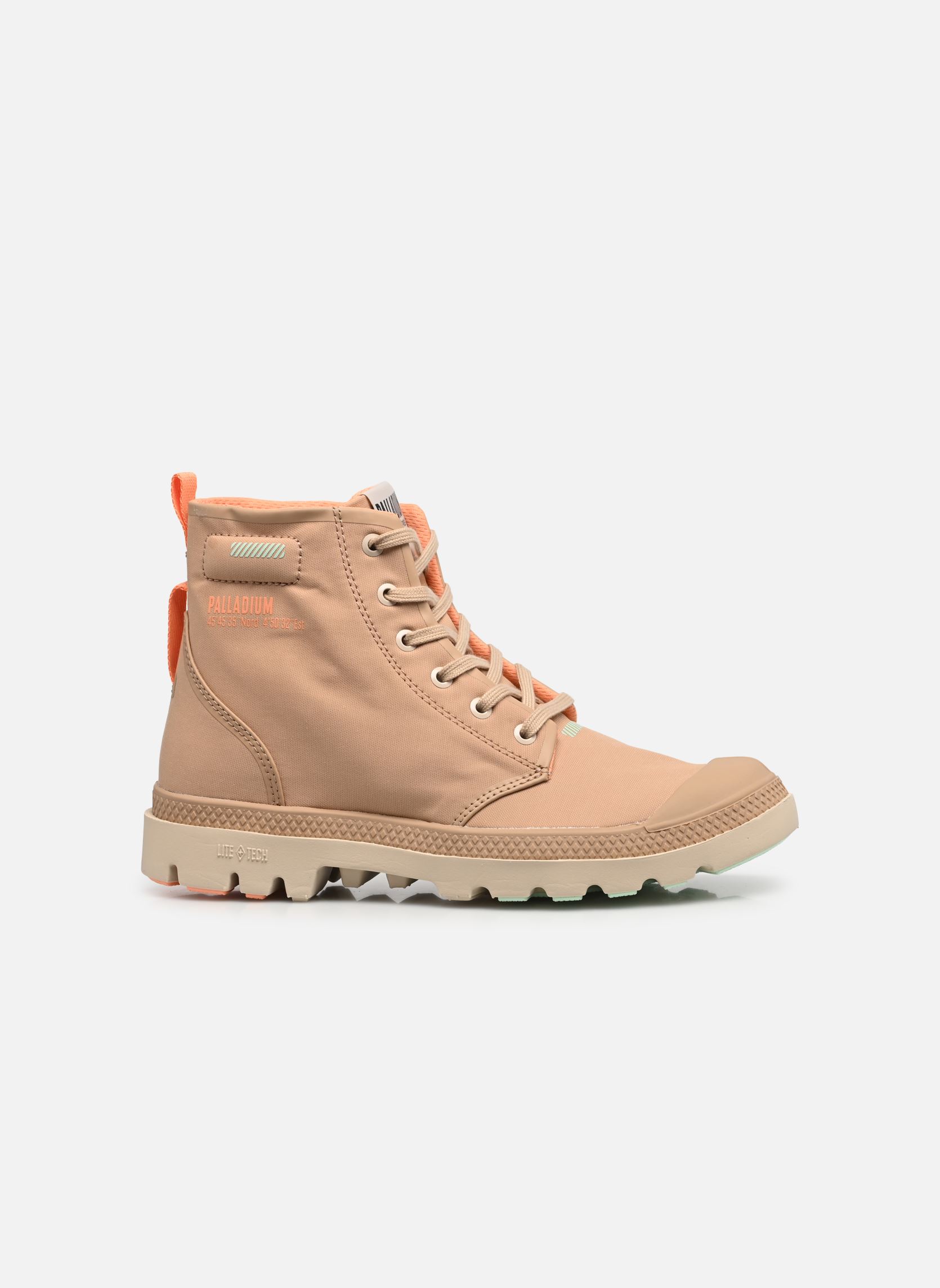 Geschnürte Stiefeletten PAMPA LITE+ HI W damen beige Palladium Geschnürte Stiefeletten PAMPA LITE+ HI W damen beige BEIGE TAN