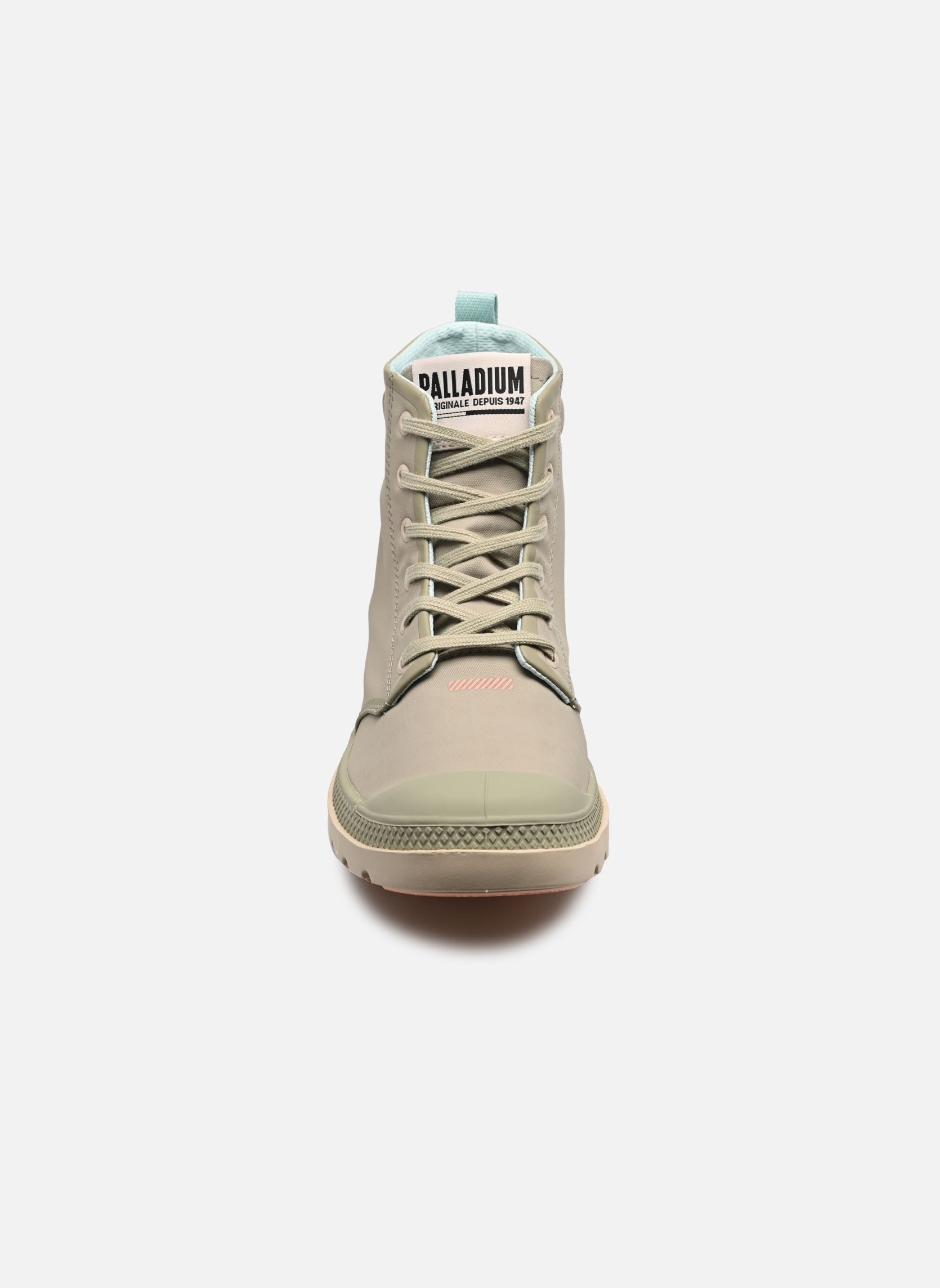 Geschnürte Stiefeletten PAMPA LITE+ HI W damen beige Palladium Geschnürte Stiefeletten PAMPA LITE+ HI W damen beige ABBEY STONE