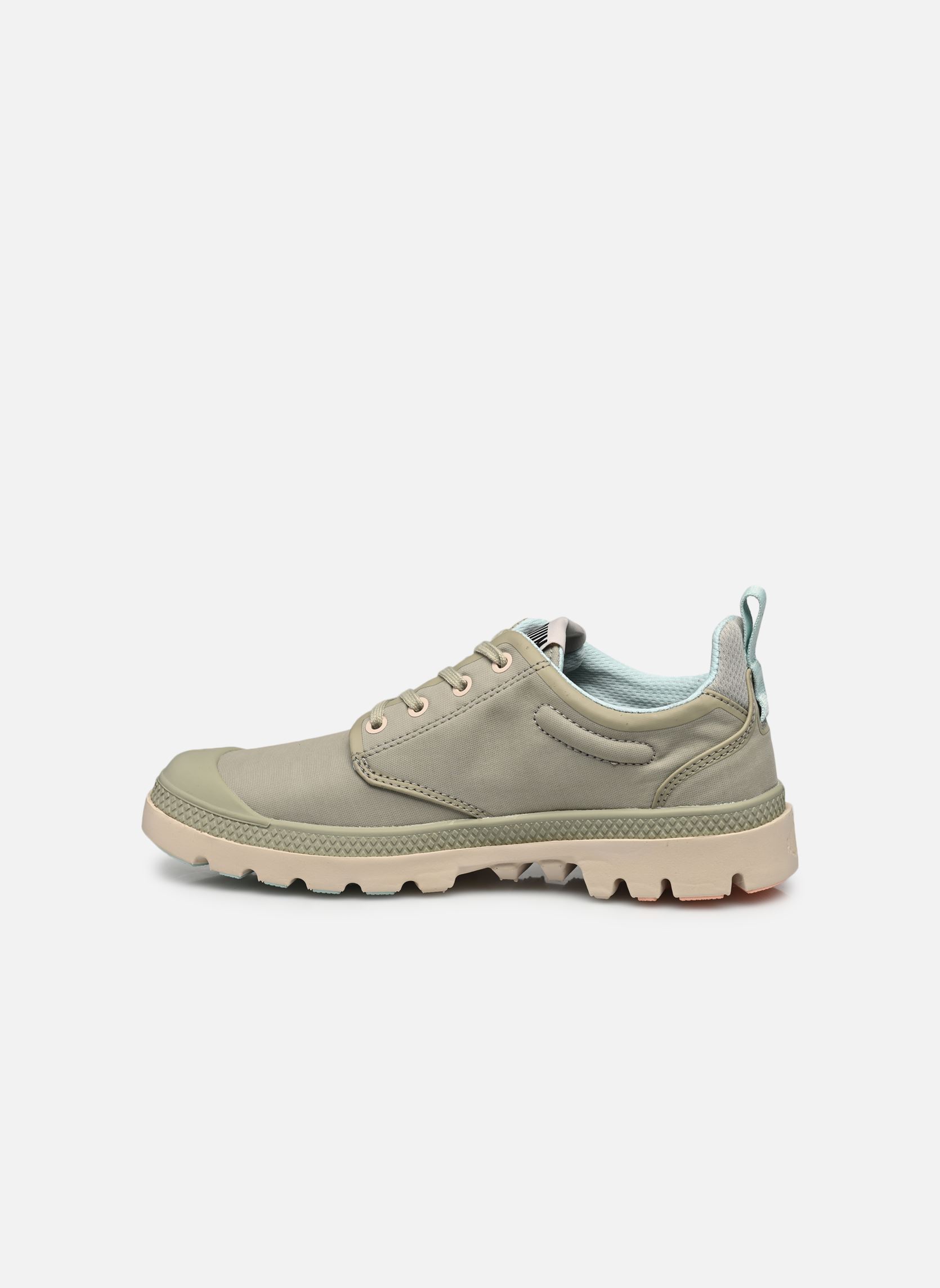 Leinen-Sneaker PAMPA LITE+ LO damen grün Palladium Leinen-Sneaker PAMPA LITE+ LO damen grün ABBEY STONE