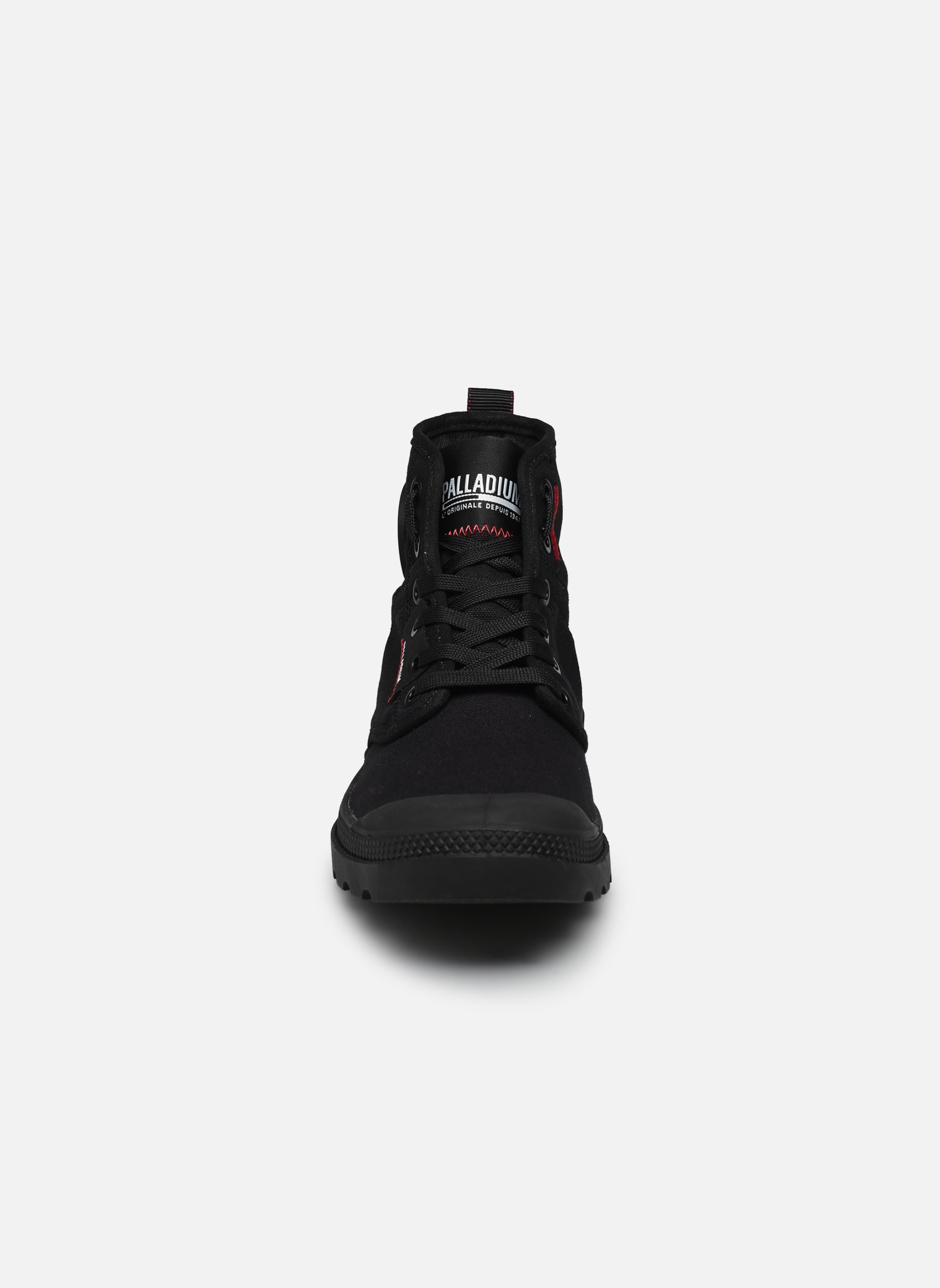 Bottines à lacets PAMPA HI PATCH femme noir Palladium Bottines à lacets PAMPA HI PATCH femme noir BLACK