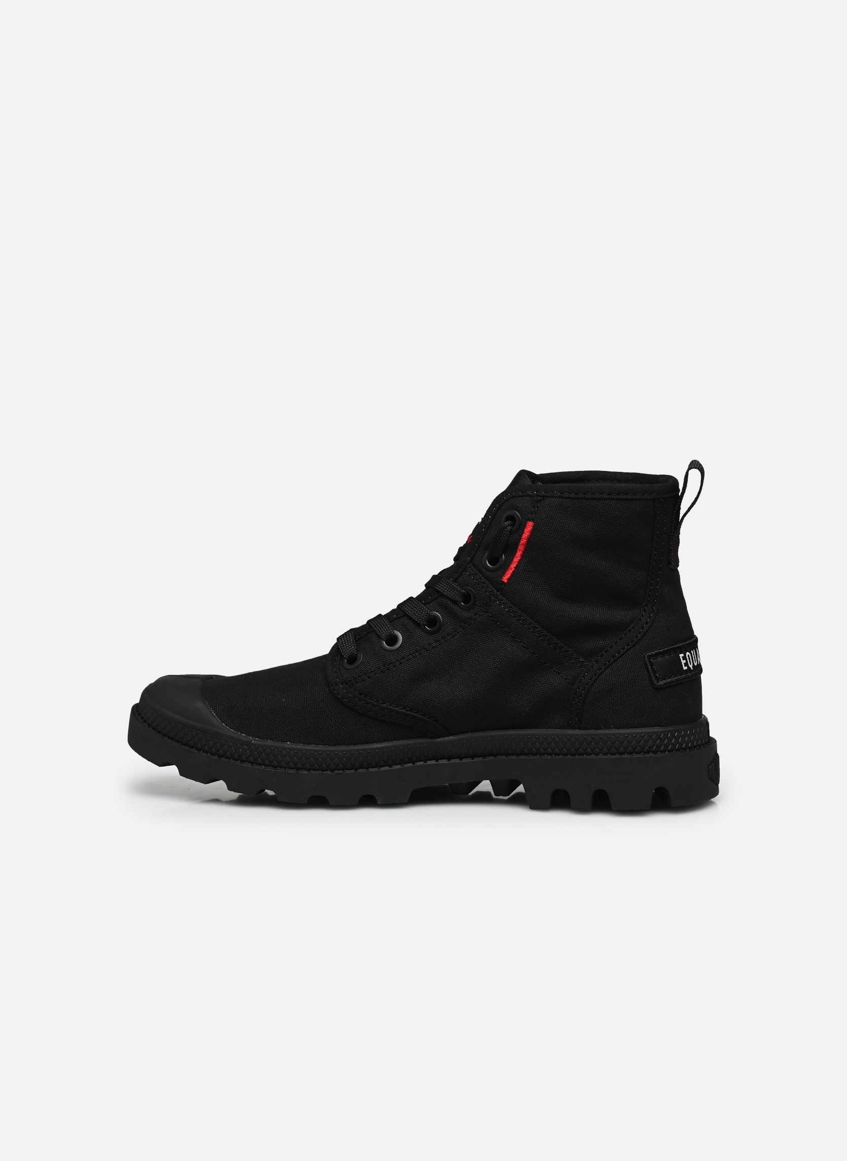 Bottines à lacets PAMPA HI PATCH femme noir Palladium Bottines à lacets PAMPA HI PATCH femme noir BLACK