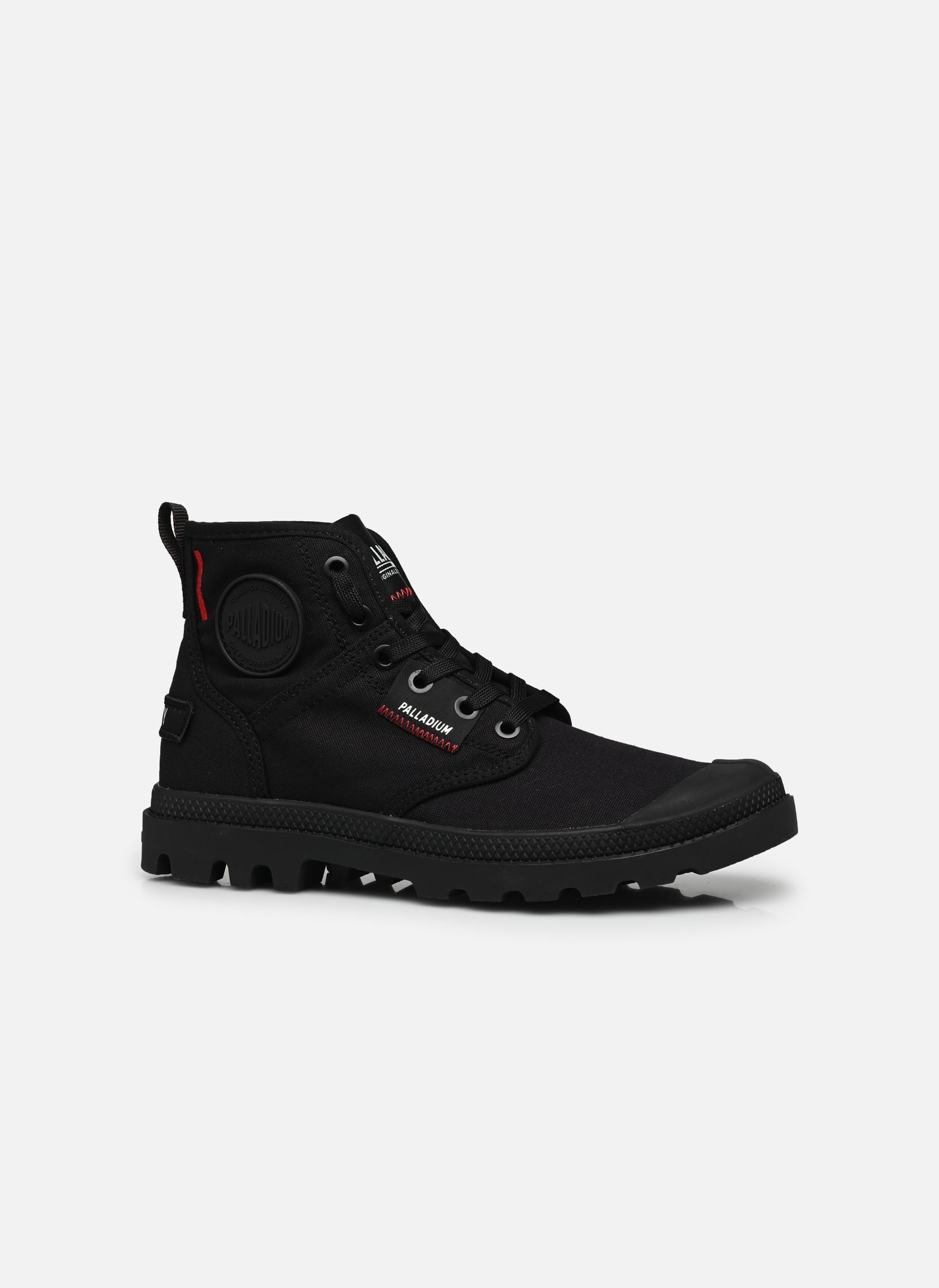 Bottines à lacets PAMPA HI PATCH femme noir Palladium Bottines à lacets PAMPA HI PATCH femme noir BLACK