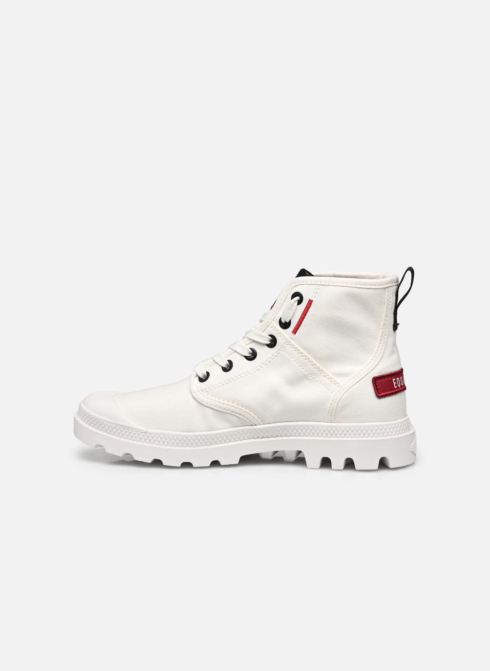 Veterlaarsjes PAMPA HI PATCH dames wit Palladium Veterlaarsjes PAMPA HI PATCH dames wit STAR WHITE