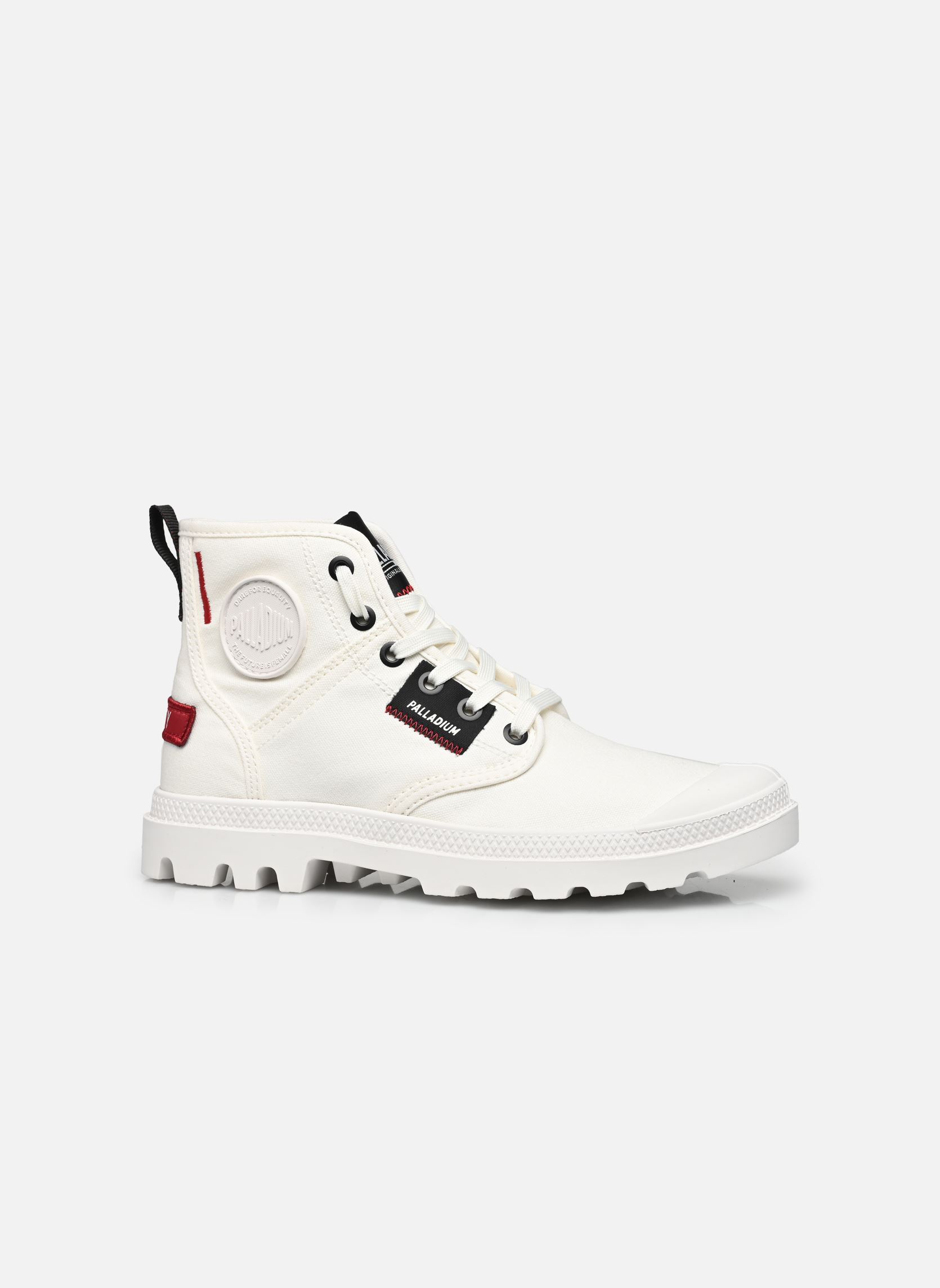 Veterlaarsjes PAMPA HI PATCH dames wit Palladium Veterlaarsjes PAMPA HI PATCH dames wit STAR WHITE