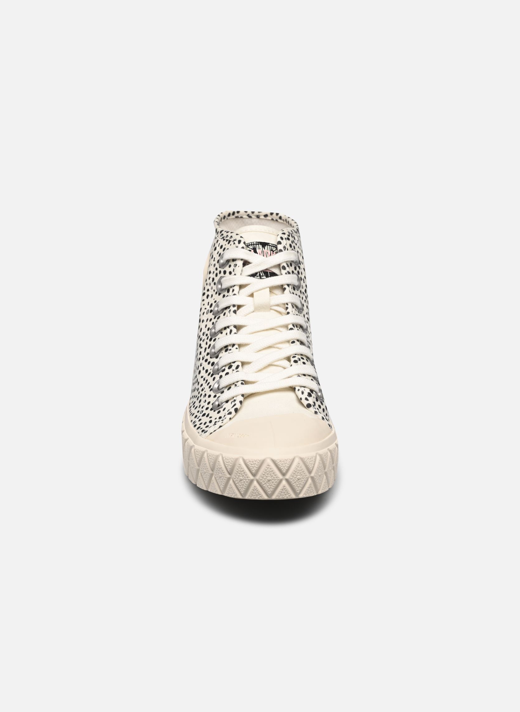 Baskets toile PALLA ACE MID FEST femme blanc Palladium Baskets toile PALLA ACE MID FEST femme blanc SAFARI/SORBETE