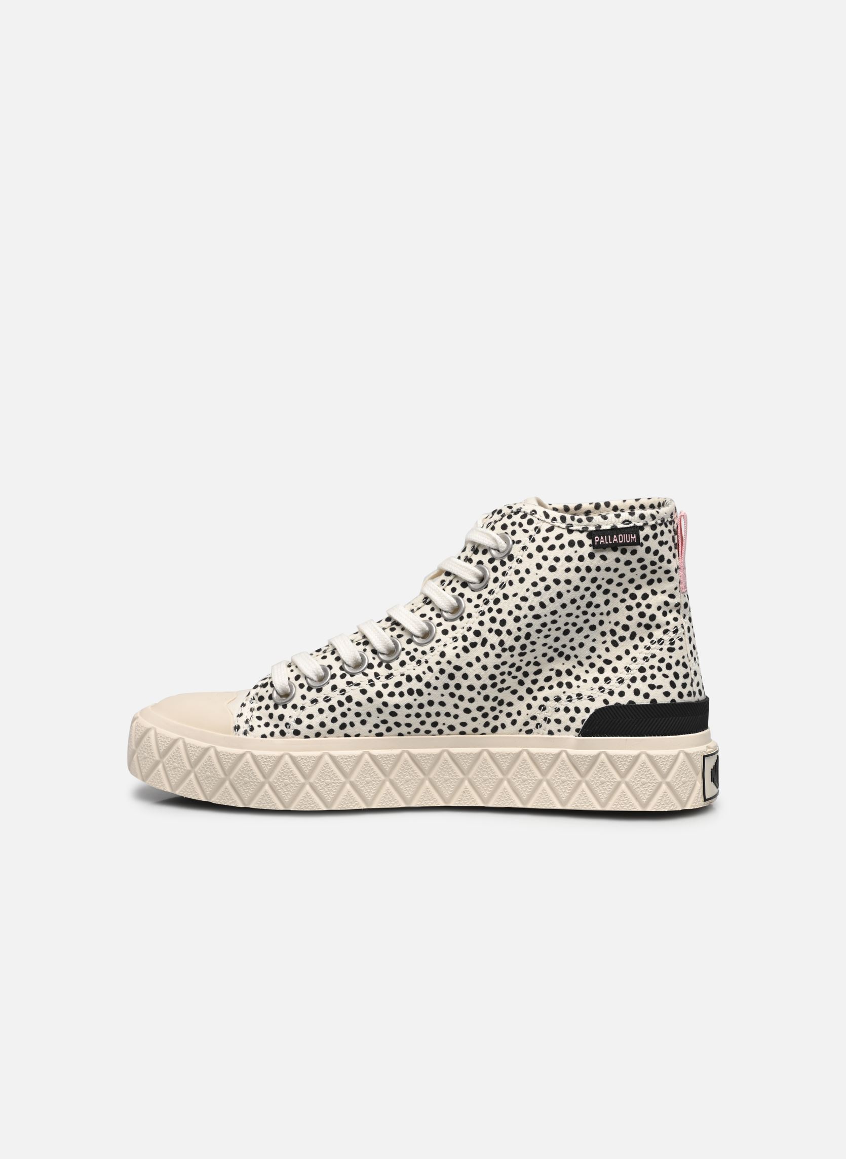 Baskets toile PALLA ACE MID FEST femme blanc Palladium Baskets toile PALLA ACE MID FEST femme blanc SAFARI/SORBETE