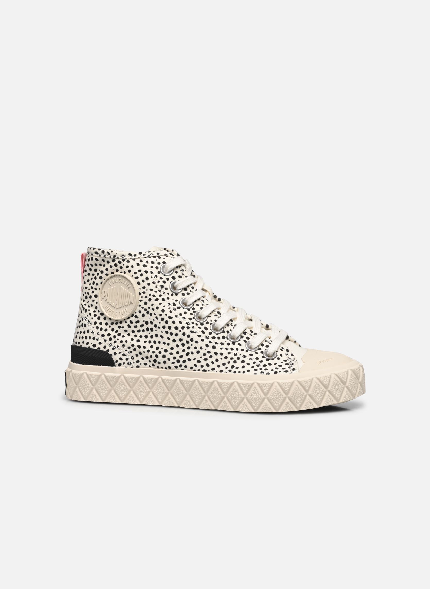 Baskets toile PALLA ACE MID FEST femme blanc Palladium Baskets toile PALLA ACE MID FEST femme blanc SAFARI/SORBETE