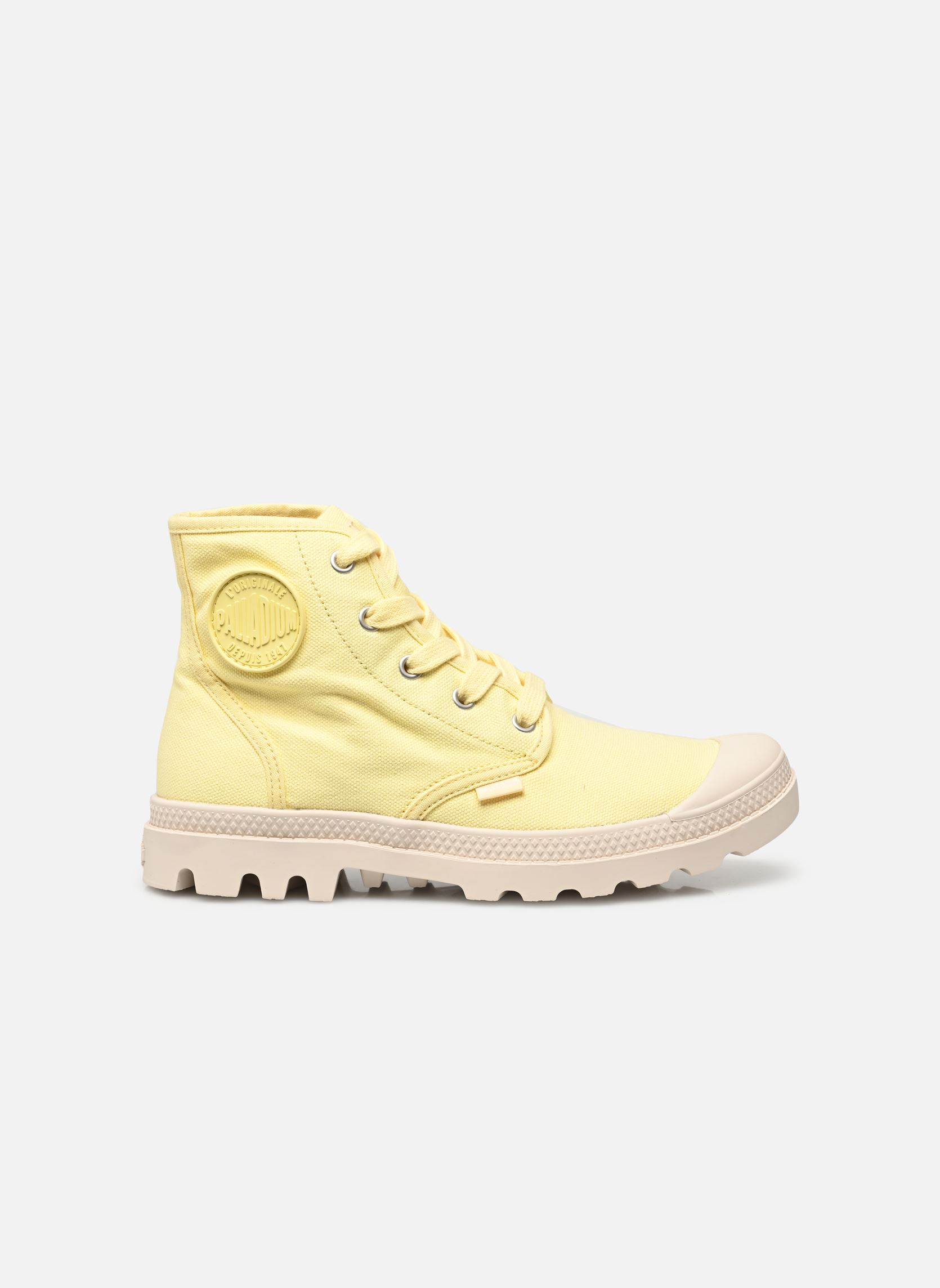 Sneakers di tela PAMPA HI donna giallo Palladium Sneakers di tela PAMPA HI donna giallo YELLOW LIGHT