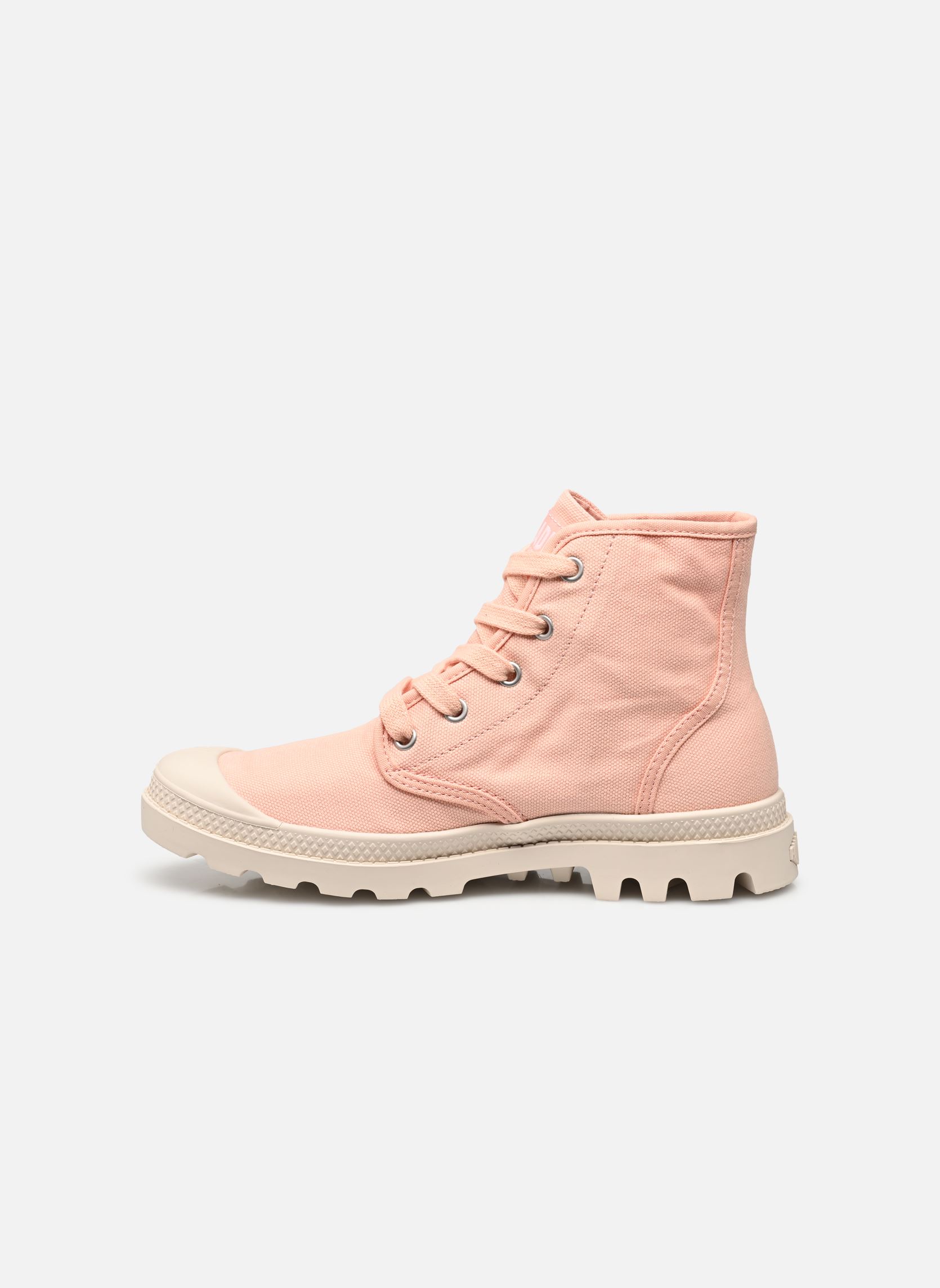 Leinen-Sneaker PAMPA HI damen rosa Palladium Leinen-Sneaker PAMPA HI damen rosa SANDY PEACH