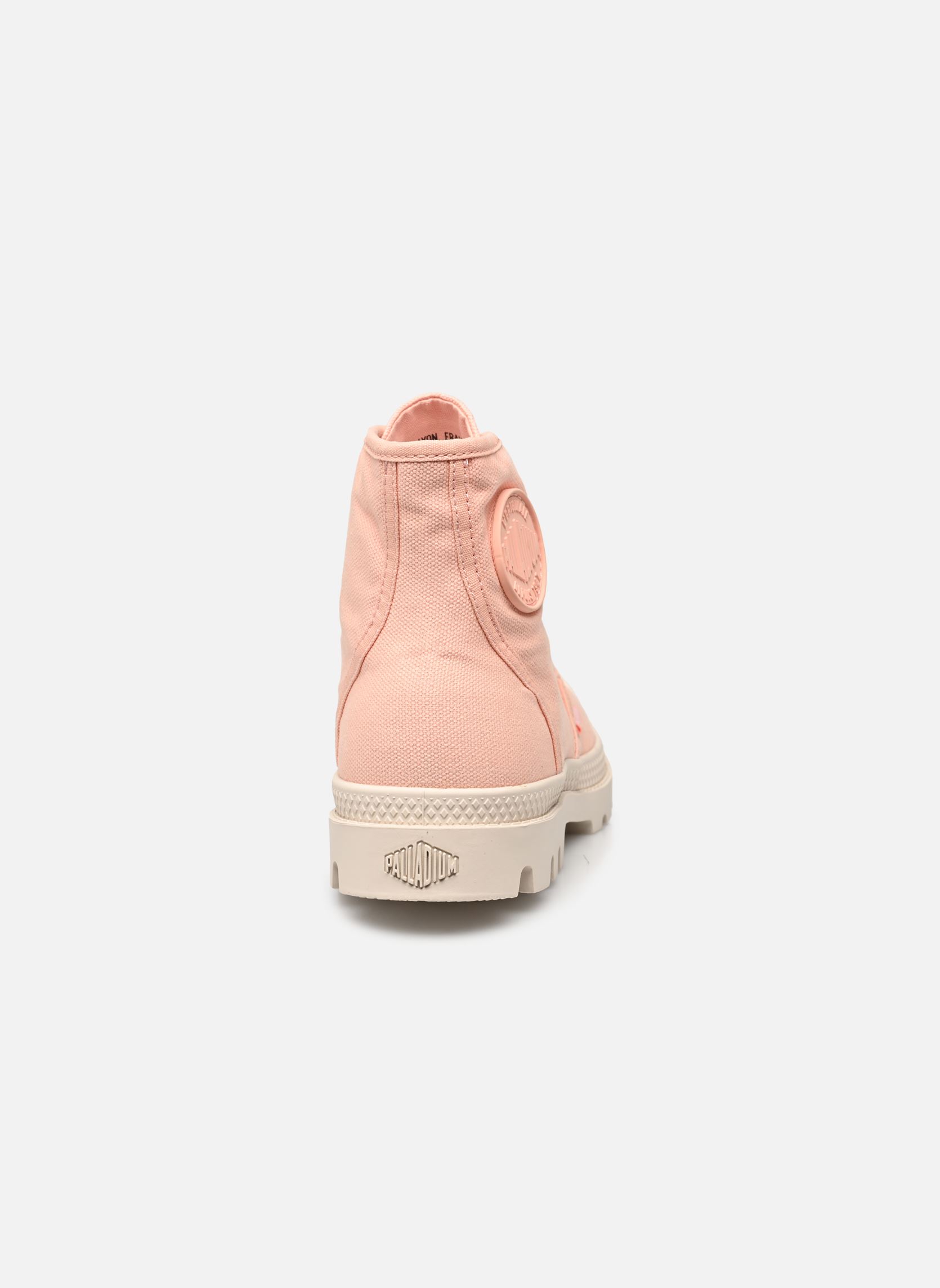 Leinen-Sneaker PAMPA HI damen rosa Palladium Leinen-Sneaker PAMPA HI damen rosa SANDY PEACH