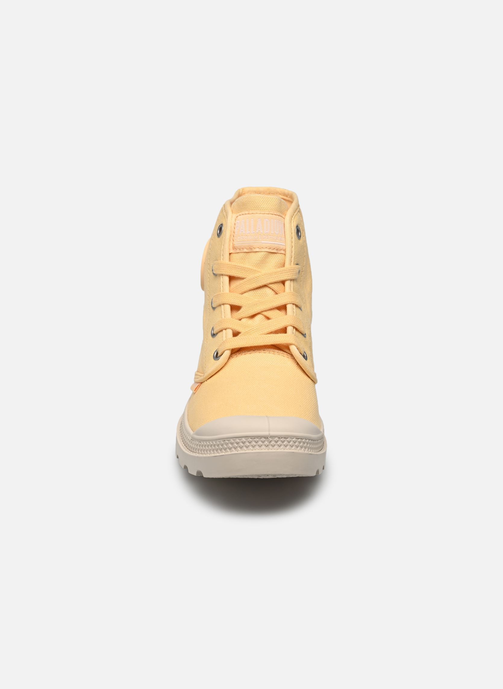 Leinen-Sneaker PAMPA HI damen gelb Palladium Leinen-Sneaker PAMPA HI damen gelb PINA COTTA