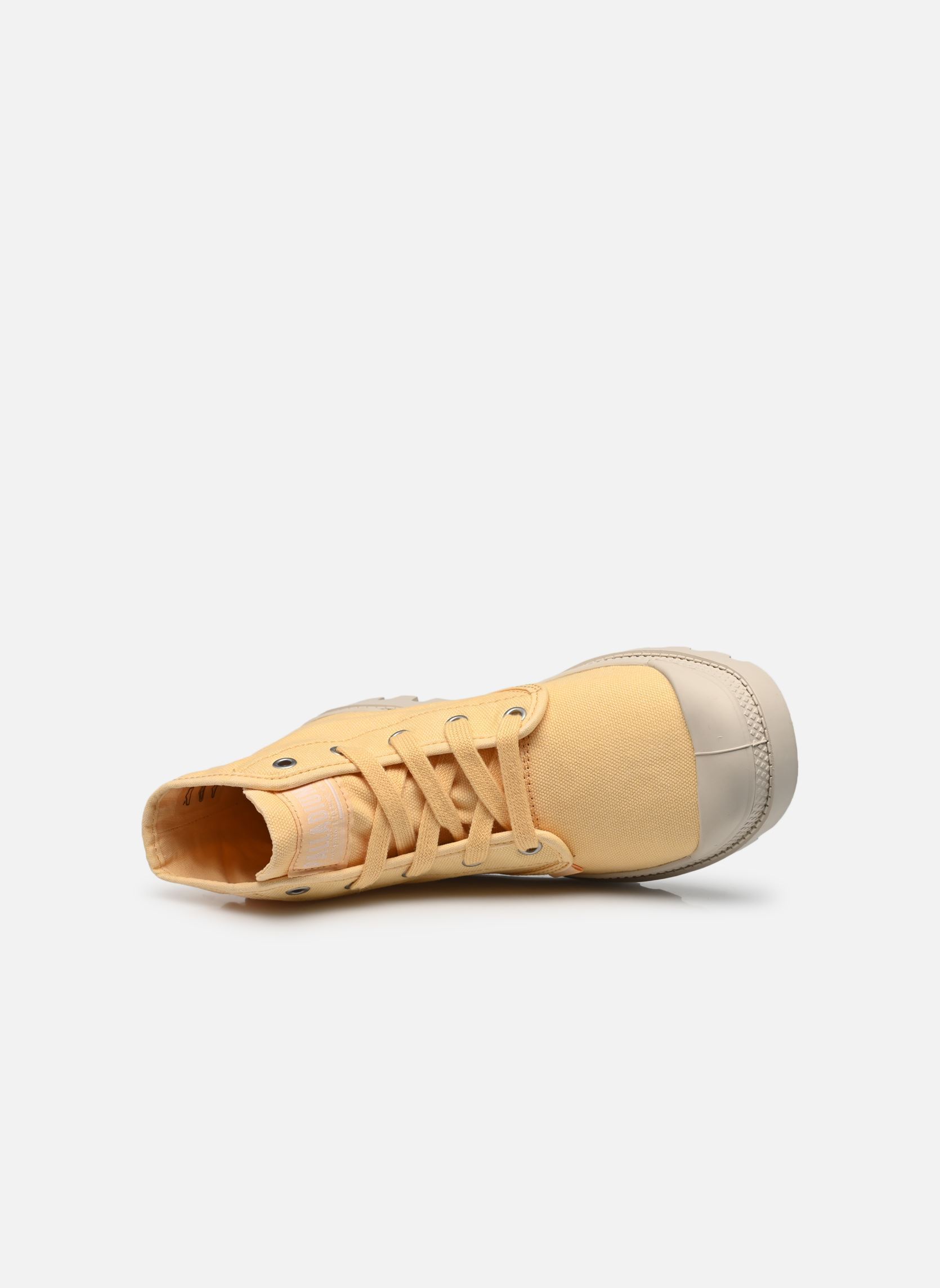 Leinen-Sneaker PAMPA HI damen gelb Palladium Leinen-Sneaker PAMPA HI damen gelb PINA COTTA