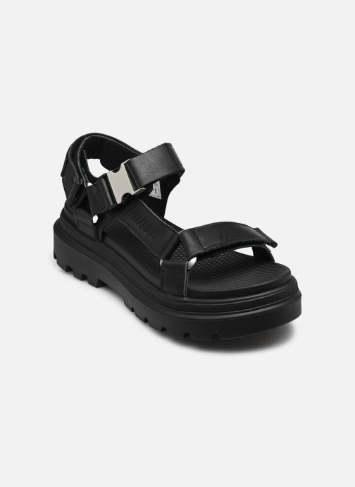 Palladium Sandales compensées et plateformes PALLACRUISE STRAP femme noir
