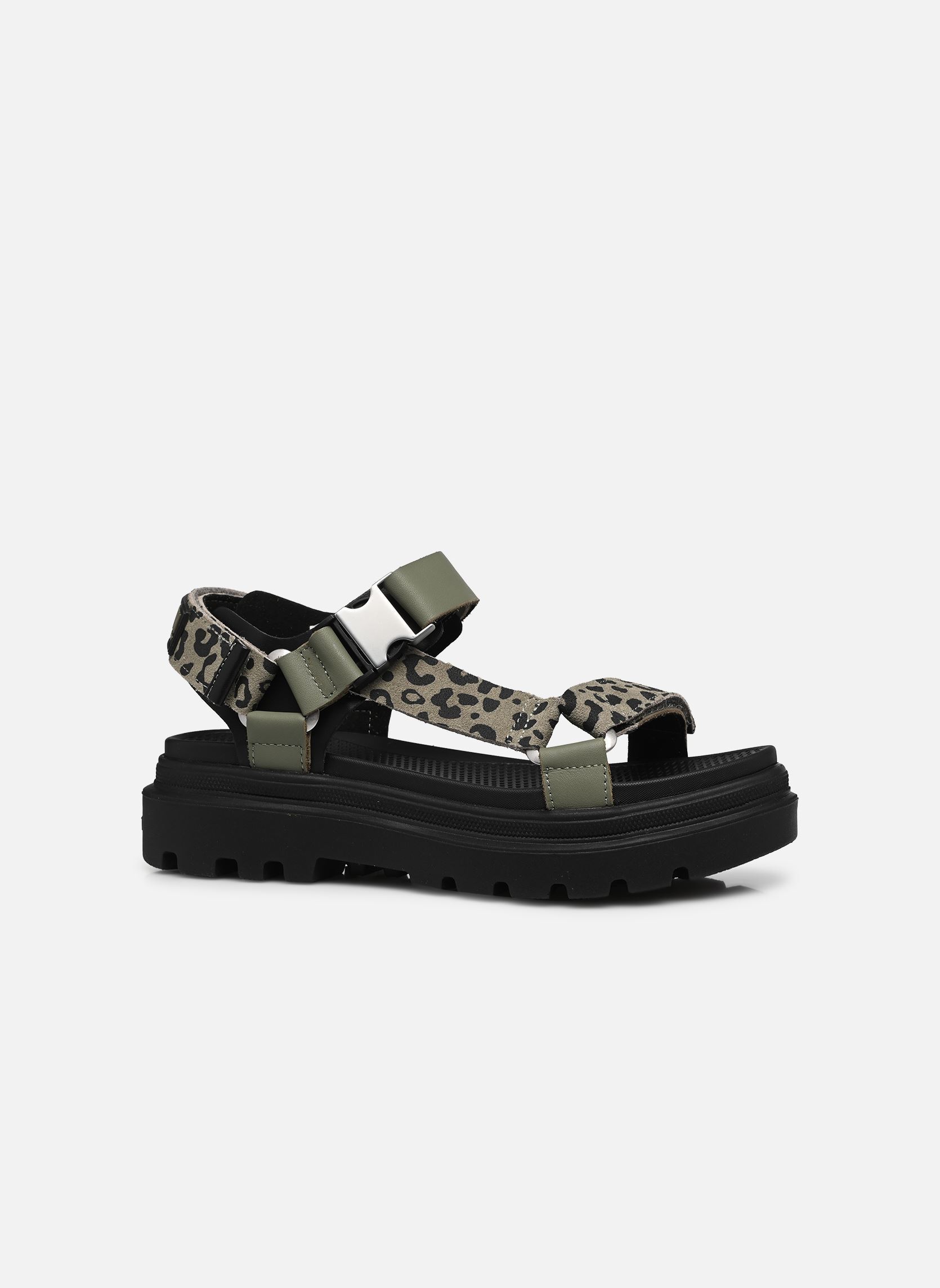 Sandalen met sleehak en plateau PALLACRUISE STRAP dames groen Palladium Sandalen met sleehak en plateau PALLACRUISE STRAP dames groen VETIVER