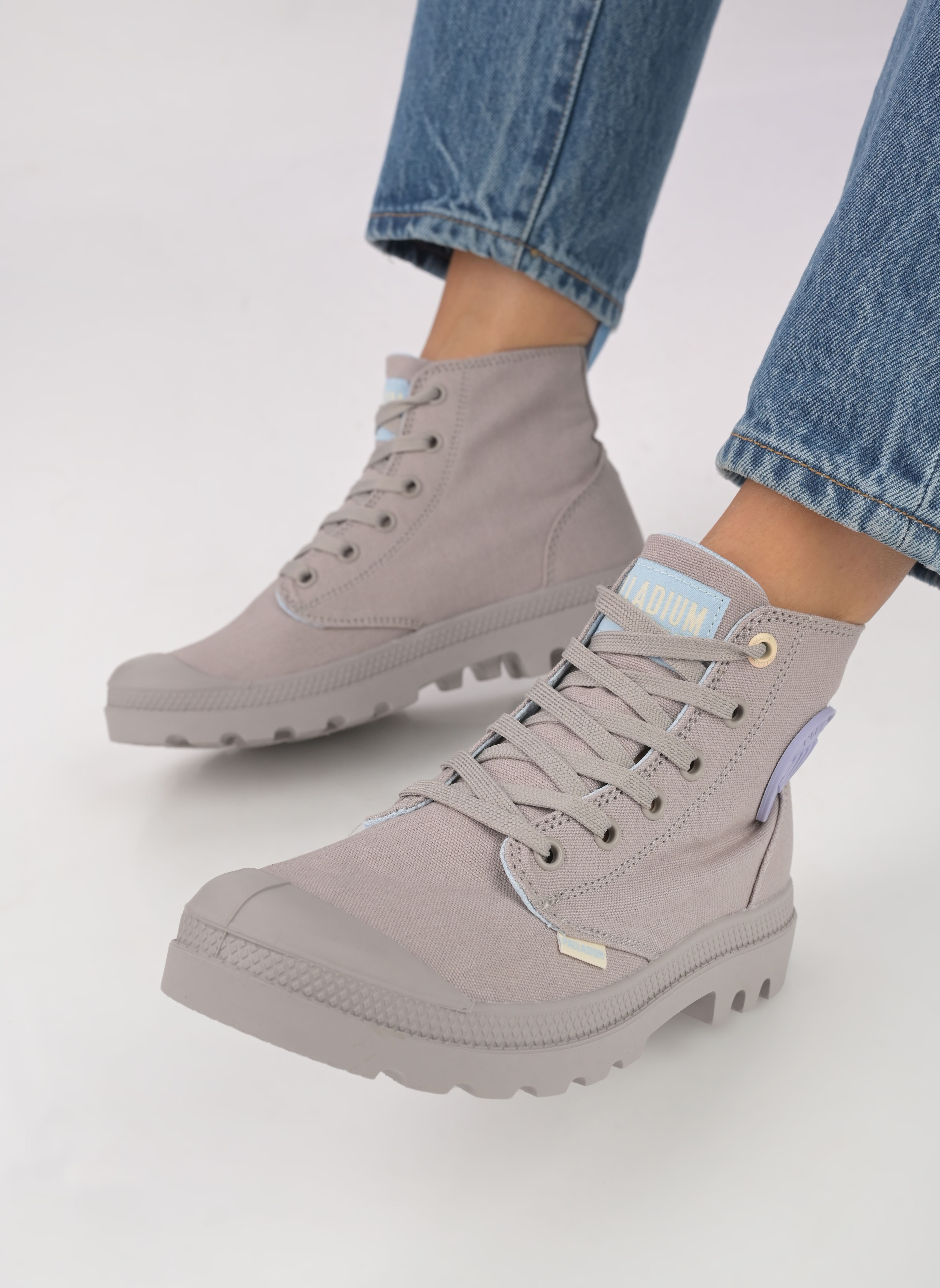 Geschnürte Stiefeletten PAMPA MONOPOP damen violett Palladium Geschnürte Stiefeletten PAMPA MONOPOP damen violett GREY BERRY