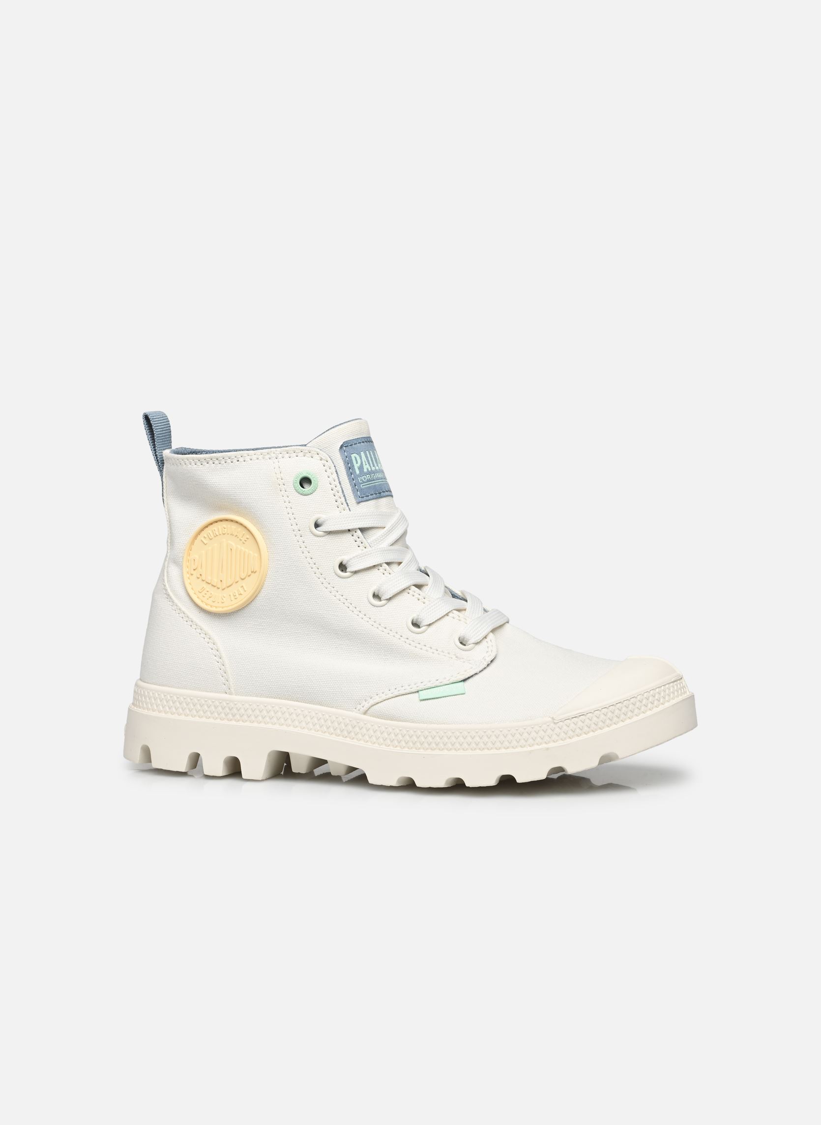 Botines con cordones PAMPA MONOPOP mujer blanco Palladium Botines con cordones PAMPA MONOPOP mujer blanco STAR WHITE