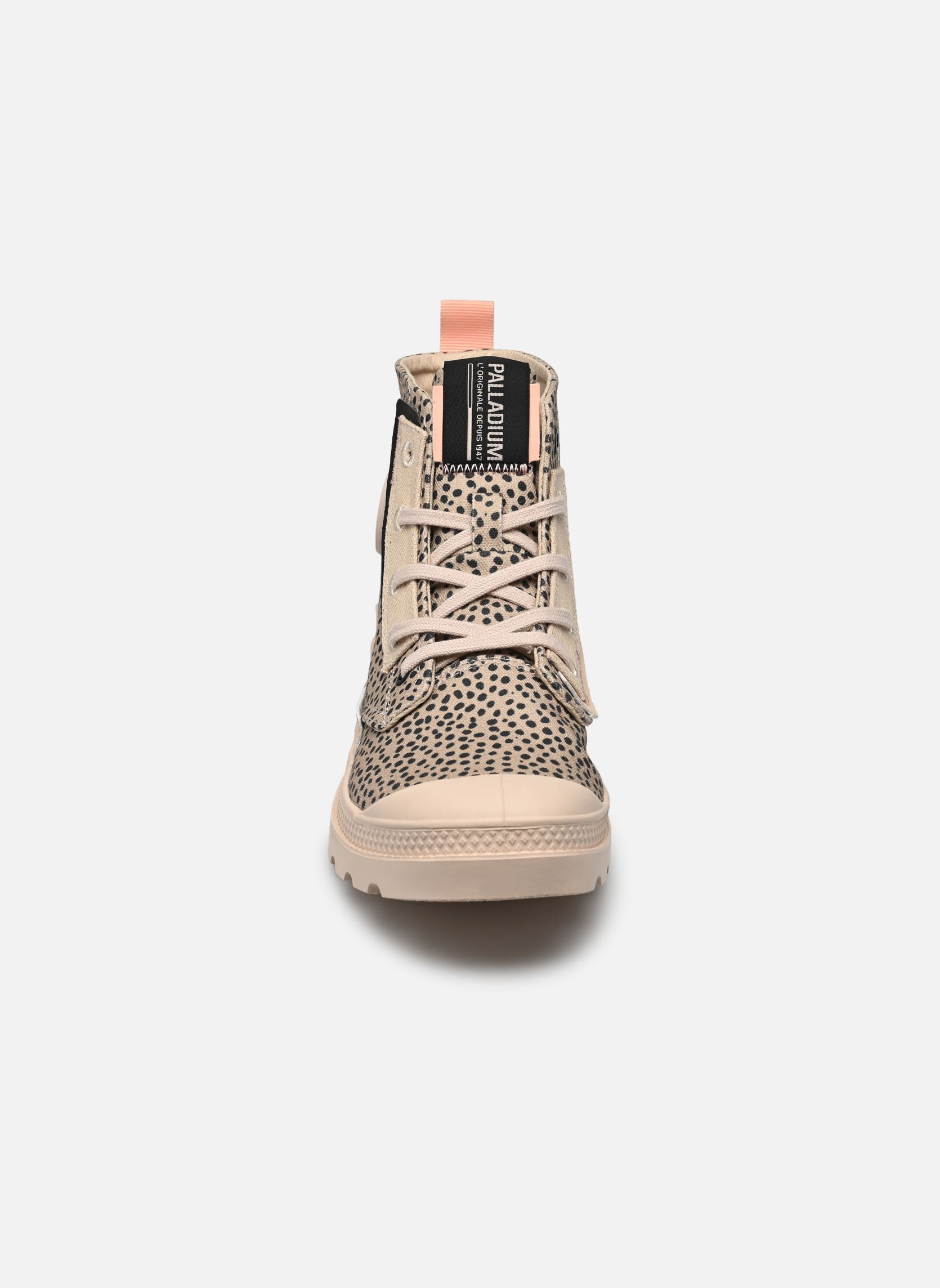 Baskets toile PAMPA UNDERLAYER femme beige Palladium Baskets toile PAMPA UNDERLAYER femme beige SAND LEOPARD