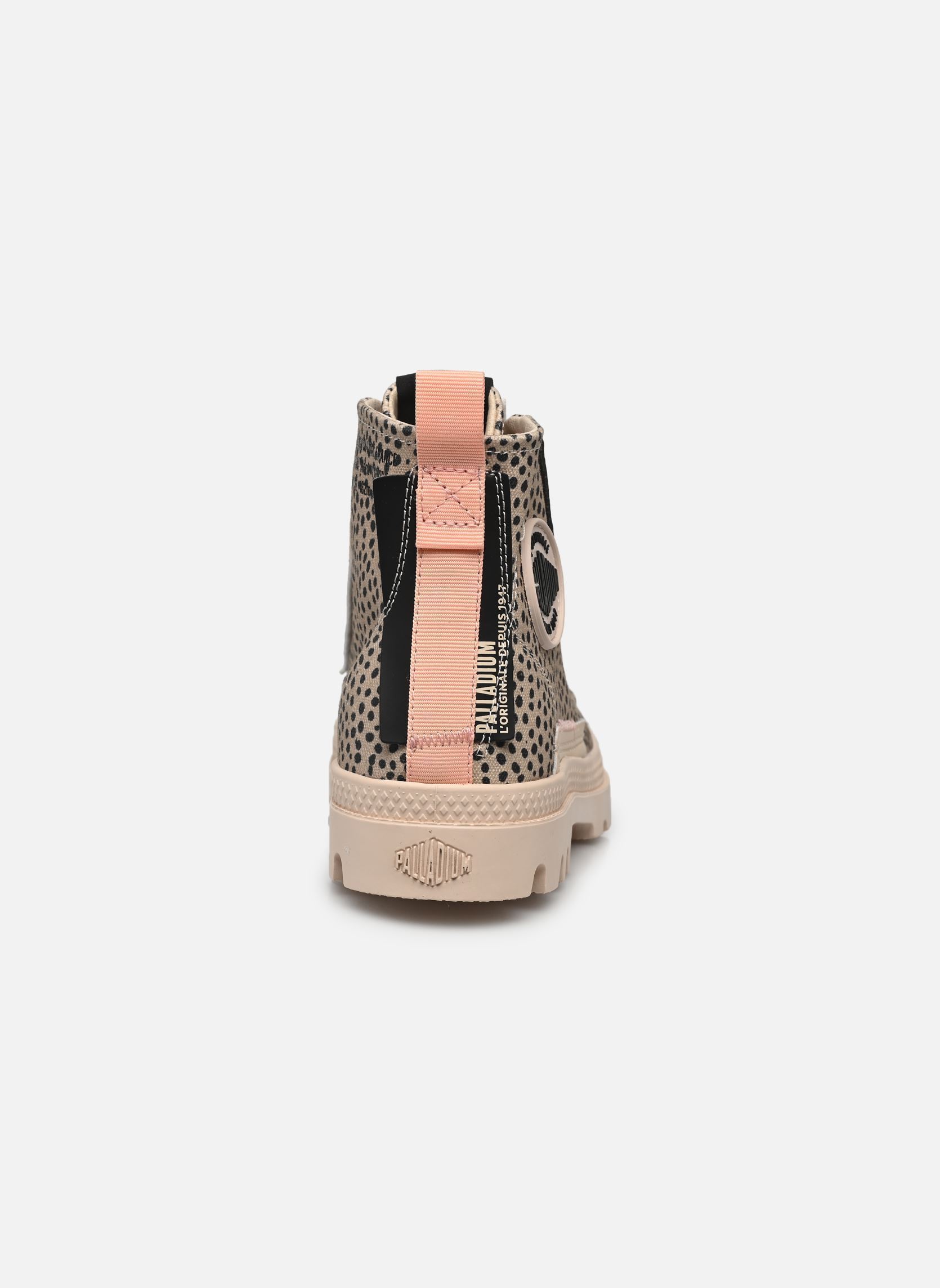 Baskets toile PAMPA UNDERLAYER femme beige Palladium Baskets toile PAMPA UNDERLAYER femme beige SAND LEOPARD