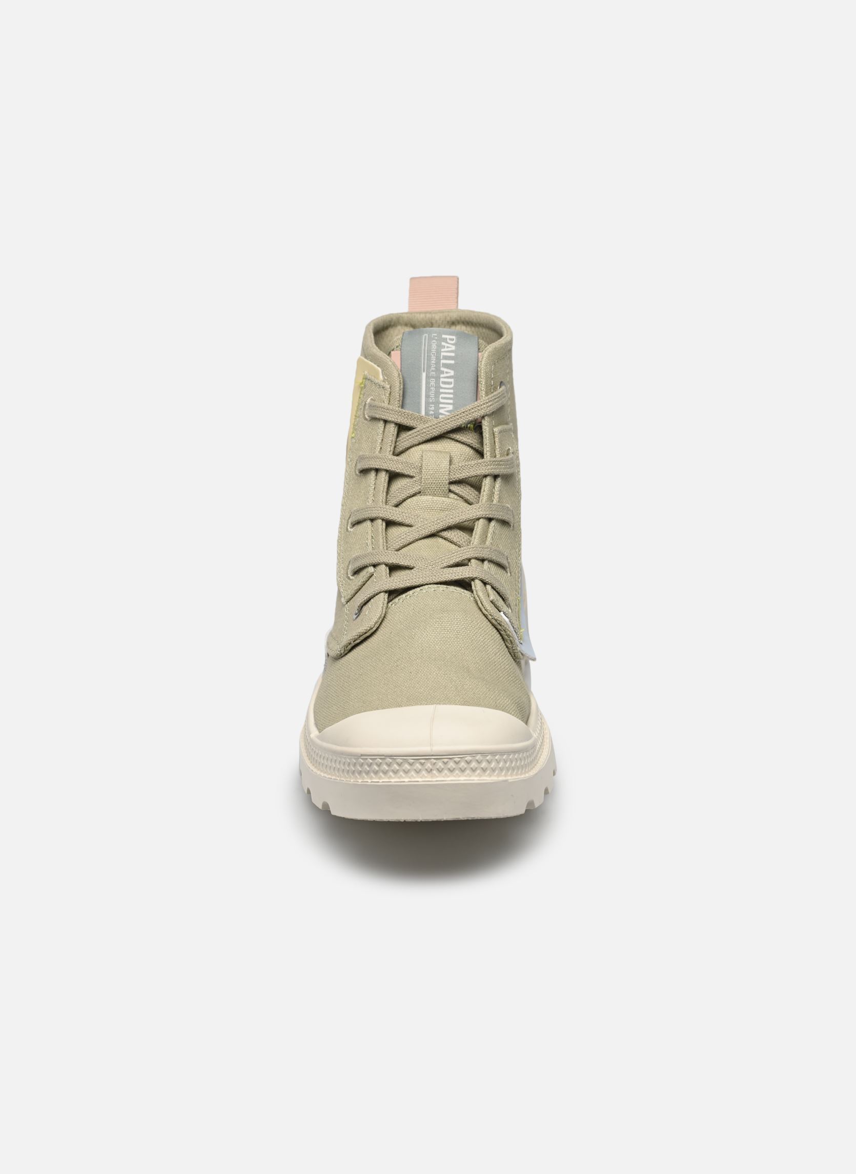 Leinen-Sneaker PAMPA UNDERLAYER damen beige Palladium Leinen-Sneaker PAMPA UNDERLAYER damen beige EUCALYPTUS