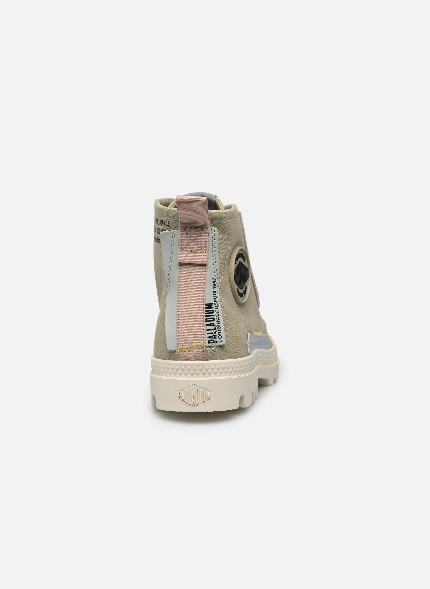 Leinen-Sneaker PAMPA UNDERLAYER damen beige Palladium Leinen-Sneaker PAMPA UNDERLAYER damen beige EUCALYPTUS