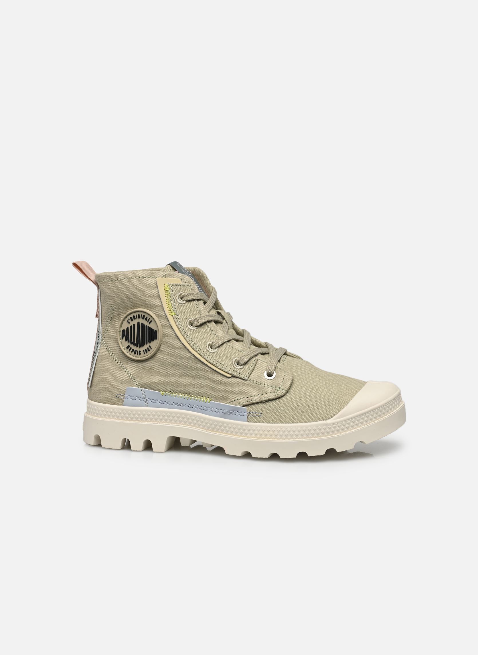 Leinen-Sneaker PAMPA UNDERLAYER damen beige Palladium Leinen-Sneaker PAMPA UNDERLAYER damen beige EUCALYPTUS
