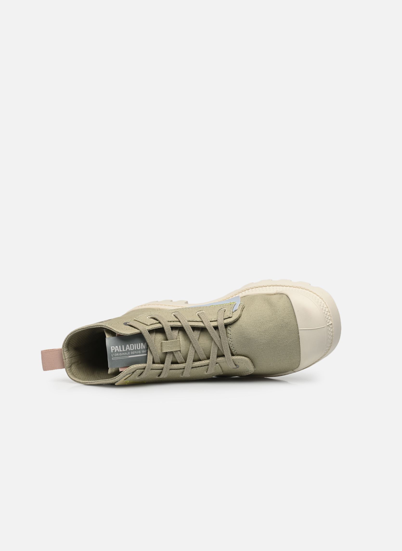 Leinen-Sneaker PAMPA UNDERLAYER damen beige Palladium Leinen-Sneaker PAMPA UNDERLAYER damen beige EUCALYPTUS