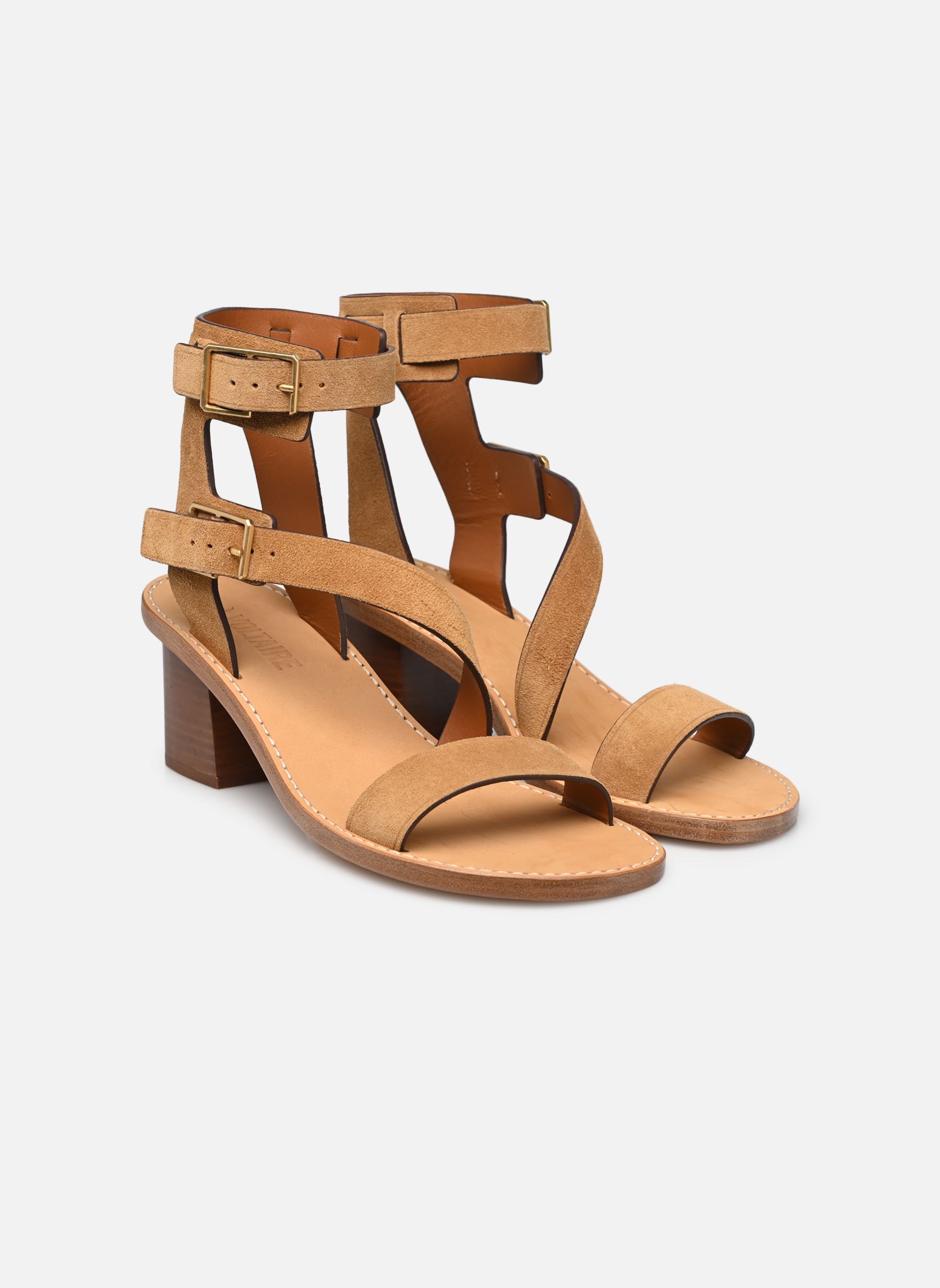 Sandales Cecillia Caprese Sandal Suede femme marron Zadig & Voltaire Sandales Cecillia Caprese Sandal Suede femme marron Folk