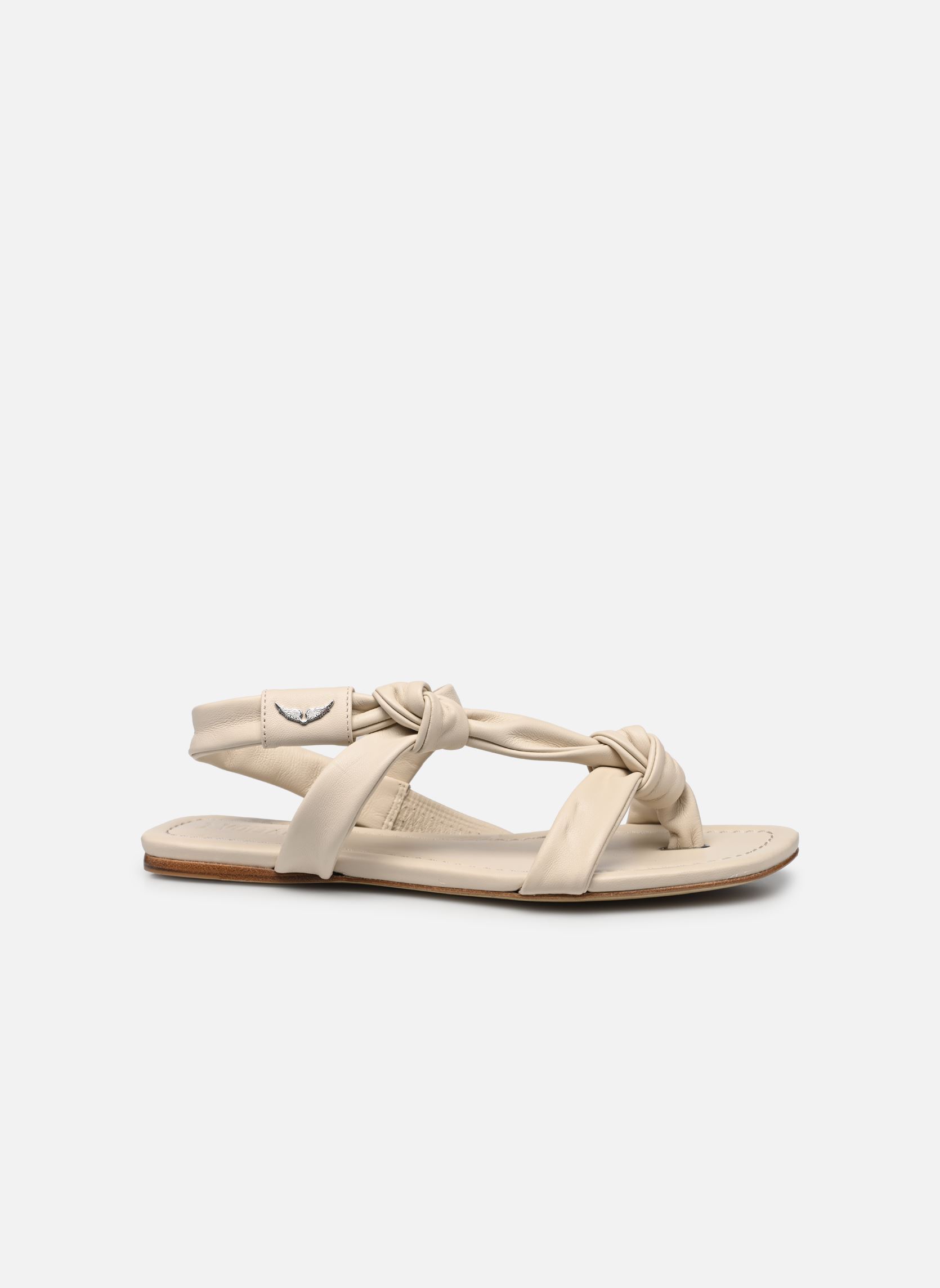 Sandali piatti Forget Me Knot Flat Smooth Lam donna beige Zadig & Voltaire Sandali piatti Forget Me Knot Flat Smooth Lam donna beige Flash