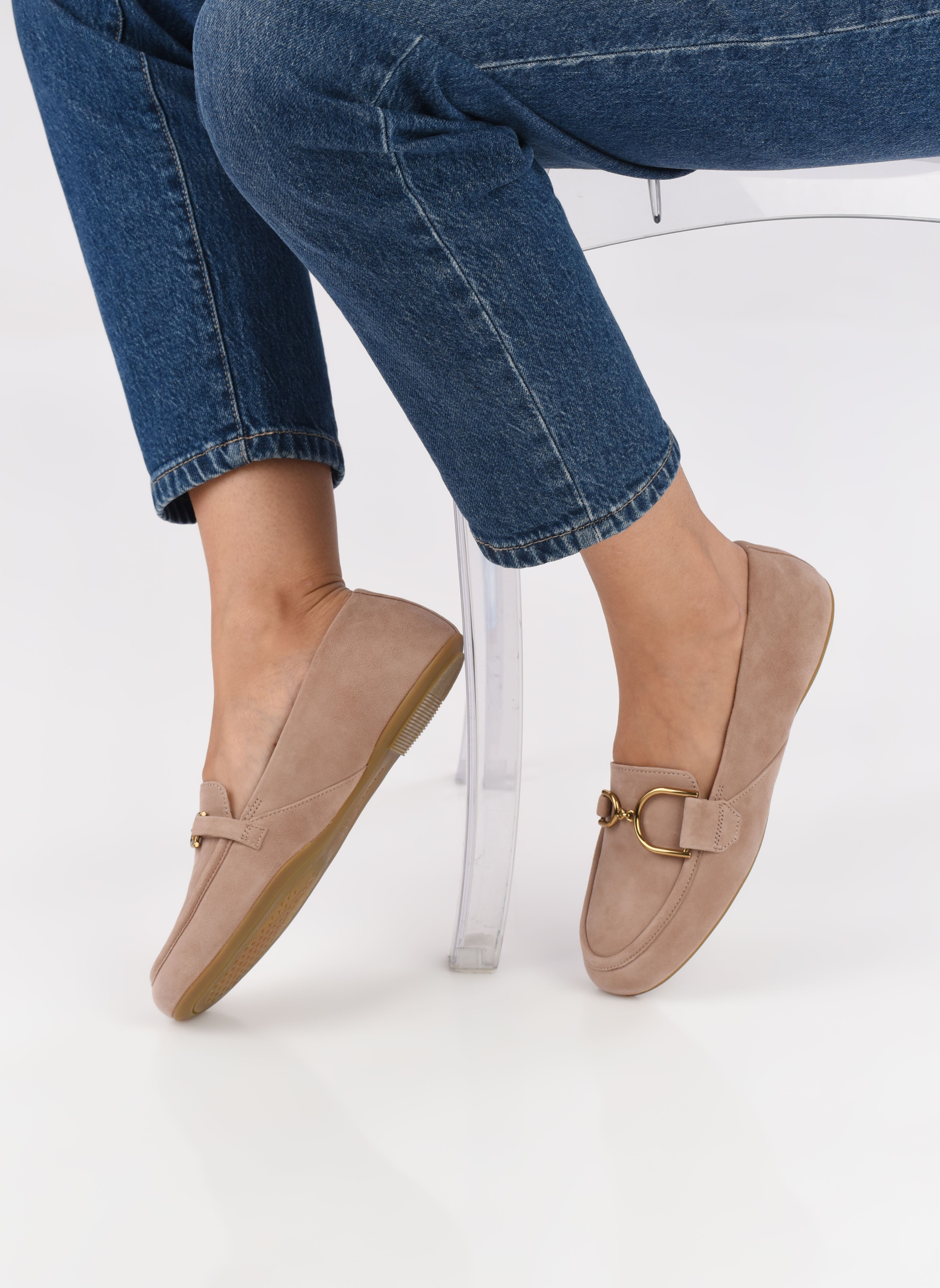 Mocassins D PALMARIA J femme beige Geox Mocassins D PALMARIA J femme beige Naturel foncé
