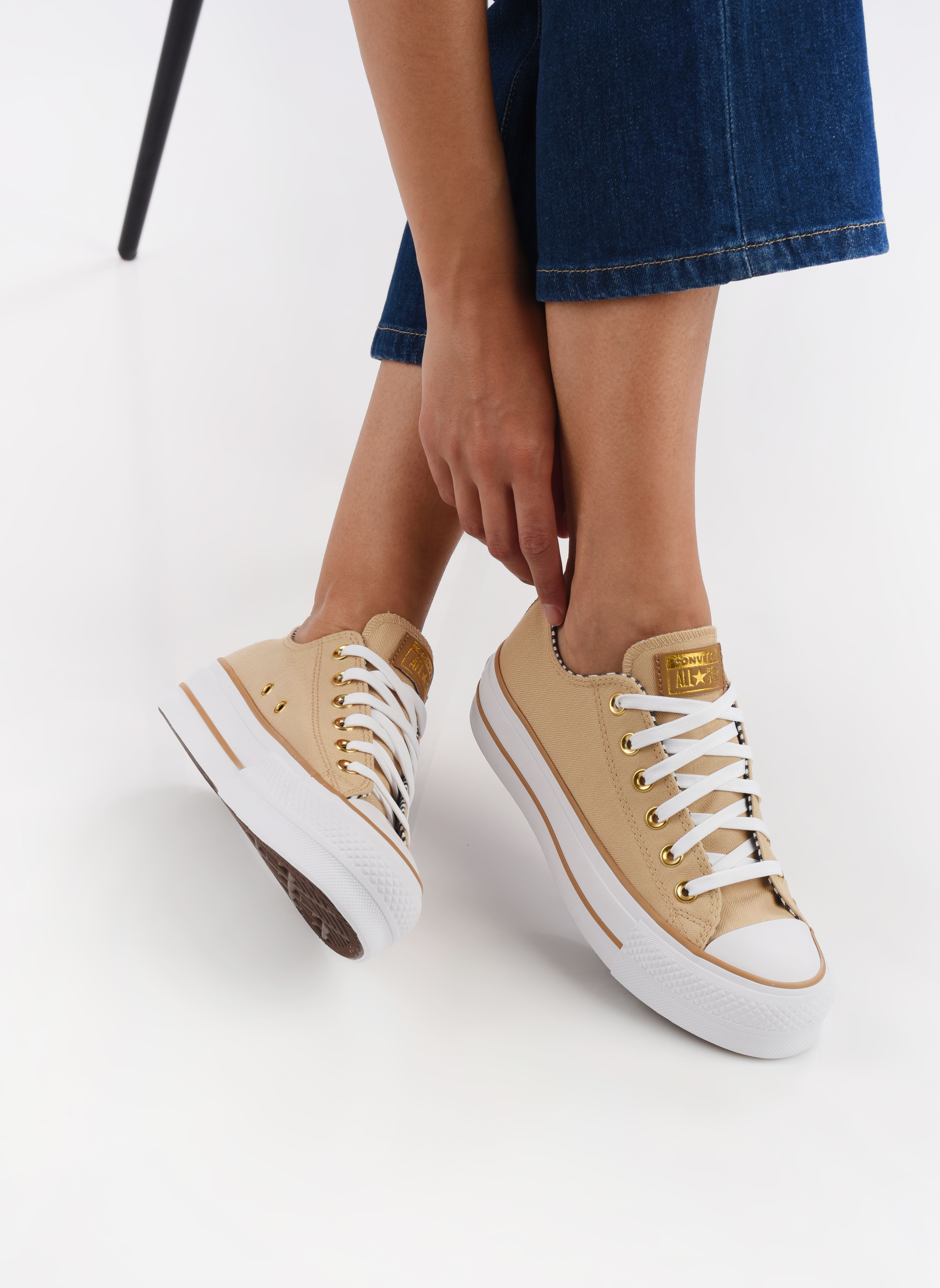 Leinen-Sneaker Chuck Taylor All Star Lift Play On Fashi damen gelb Converse Leinen-Sneaker Chuck Taylor All Star Lift Play On Fashi damen gelb UTILITY SUNFLOWER