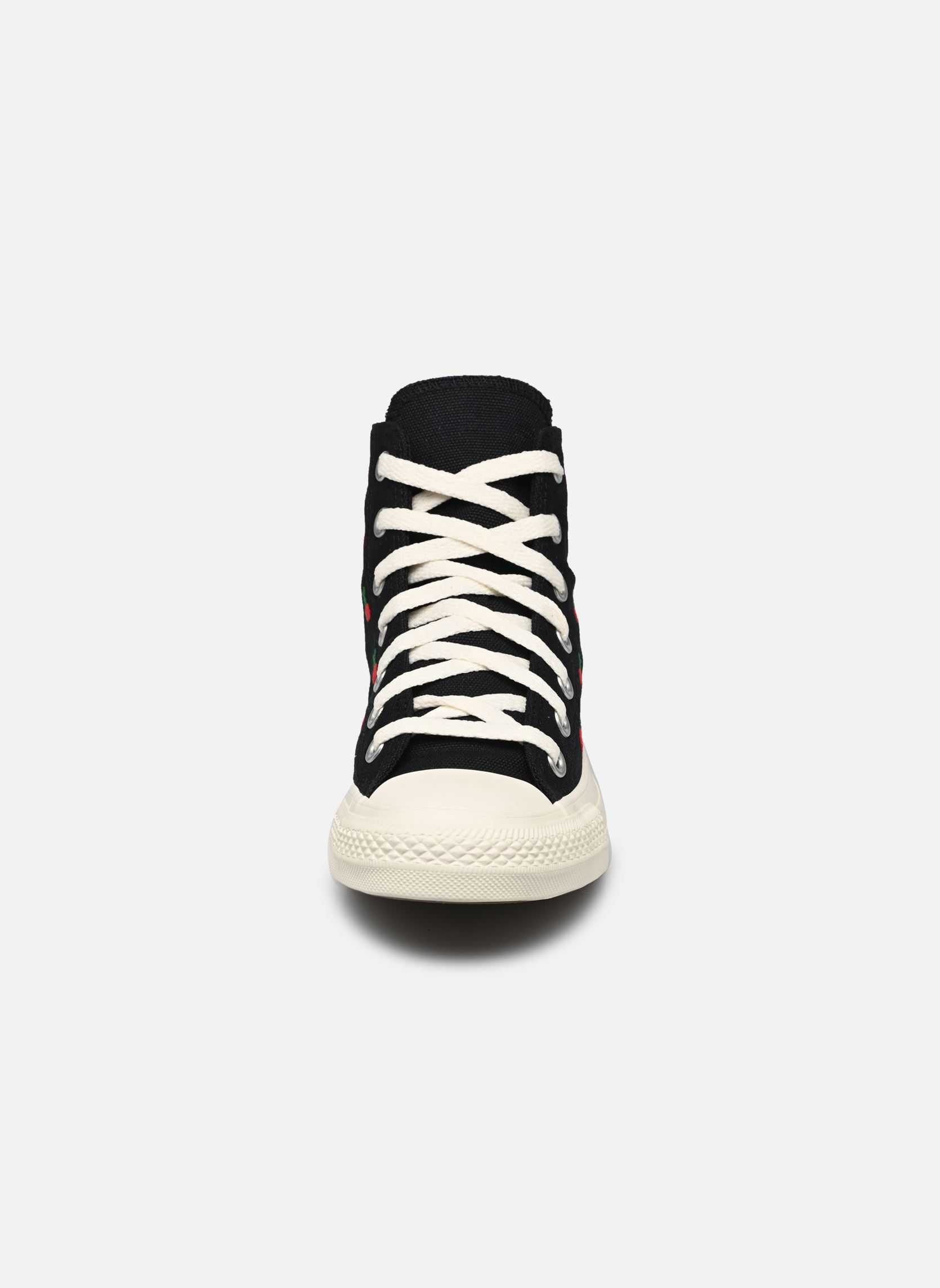 Leinen-Sneaker Chuck Taylor All Star Cherry On Hi W damen schwarz Converse Leinen-Sneaker Chuck Taylor All Star Cherry On Hi W damen schwarz BLACK/EGRET/RED