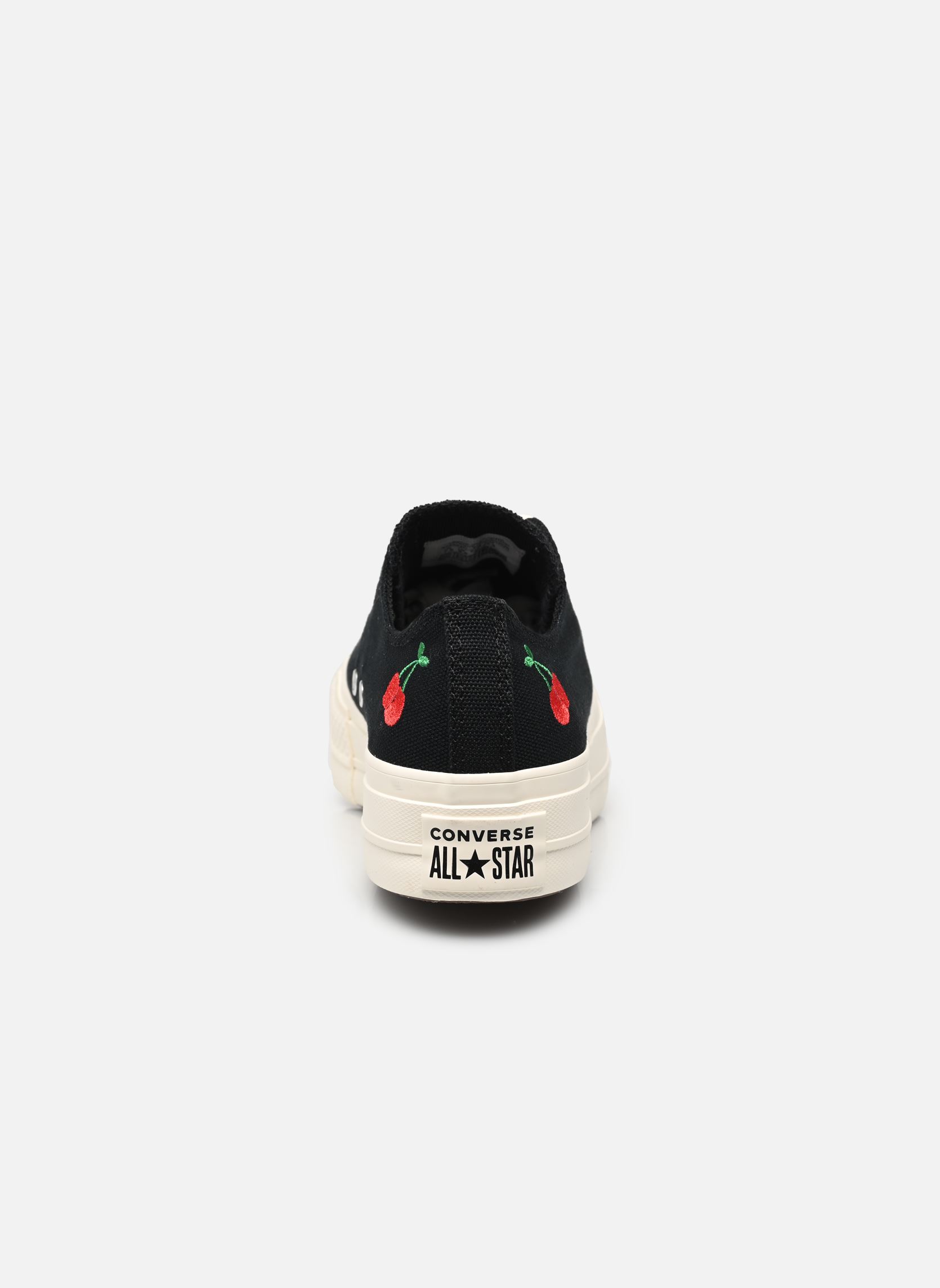 Leinen-Sneaker Chuck Taylor All Star Lift Cherry On Ox damen schwarz Converse Leinen-Sneaker Chuck Taylor All Star Lift Cherry On Ox damen schwarz BLACK