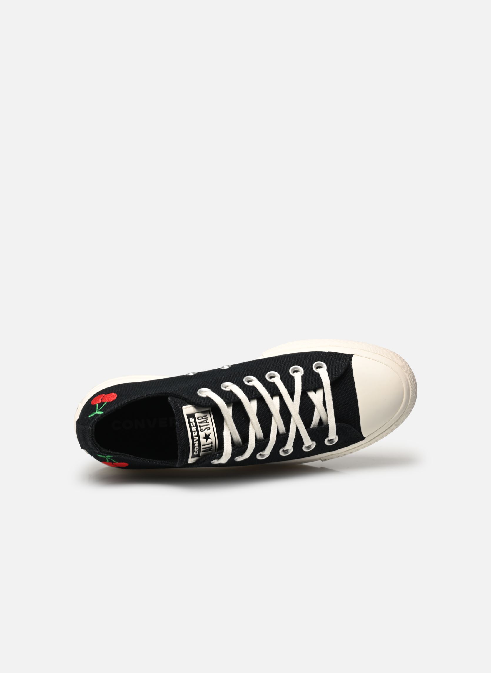Leinen-Sneaker Chuck Taylor All Star Lift Cherry On Ox damen schwarz Converse Leinen-Sneaker Chuck Taylor All Star Lift Cherry On Ox damen schwarz BLACK